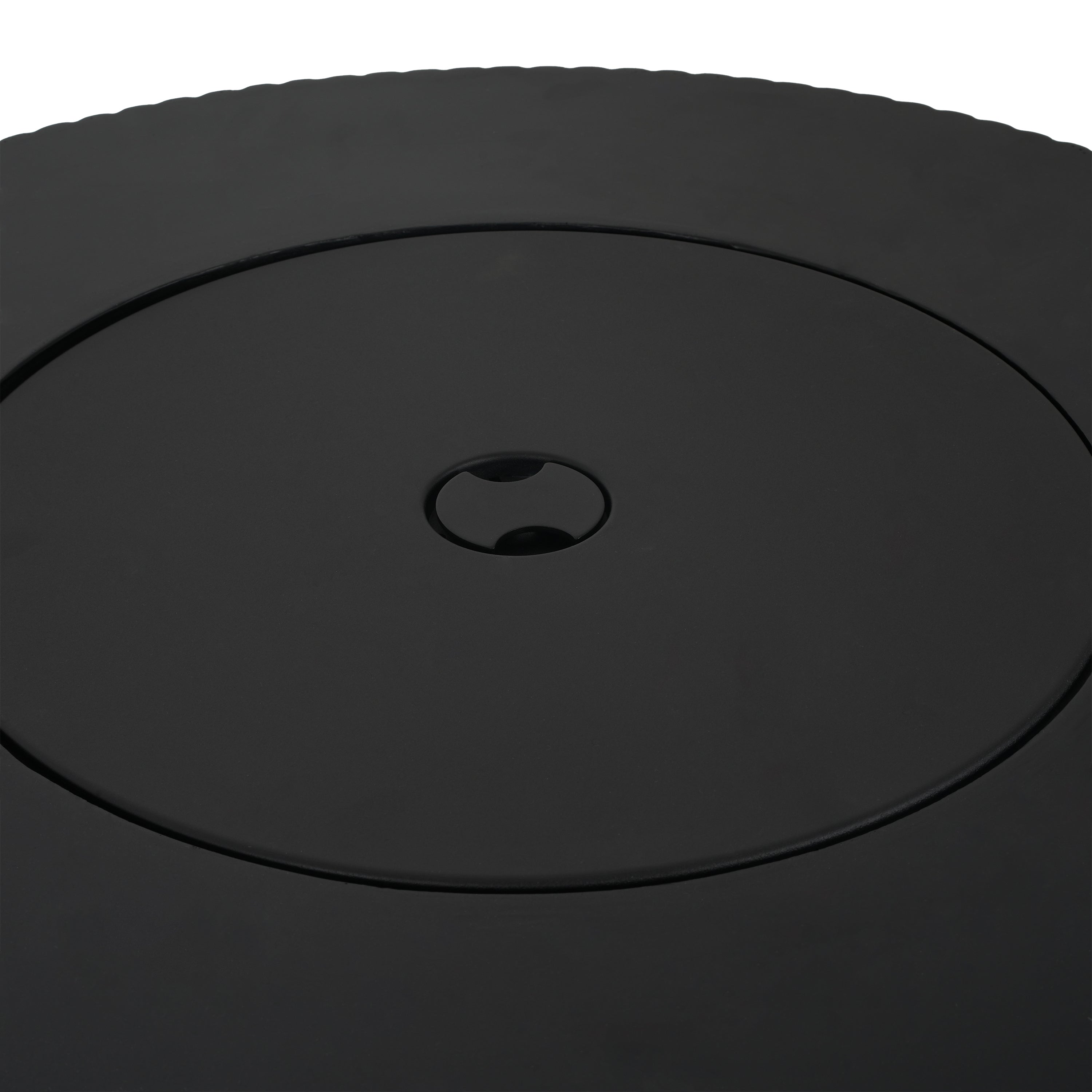 Patio MGO Propane Fire Pit Table with Lid, Tank Cover Not Included