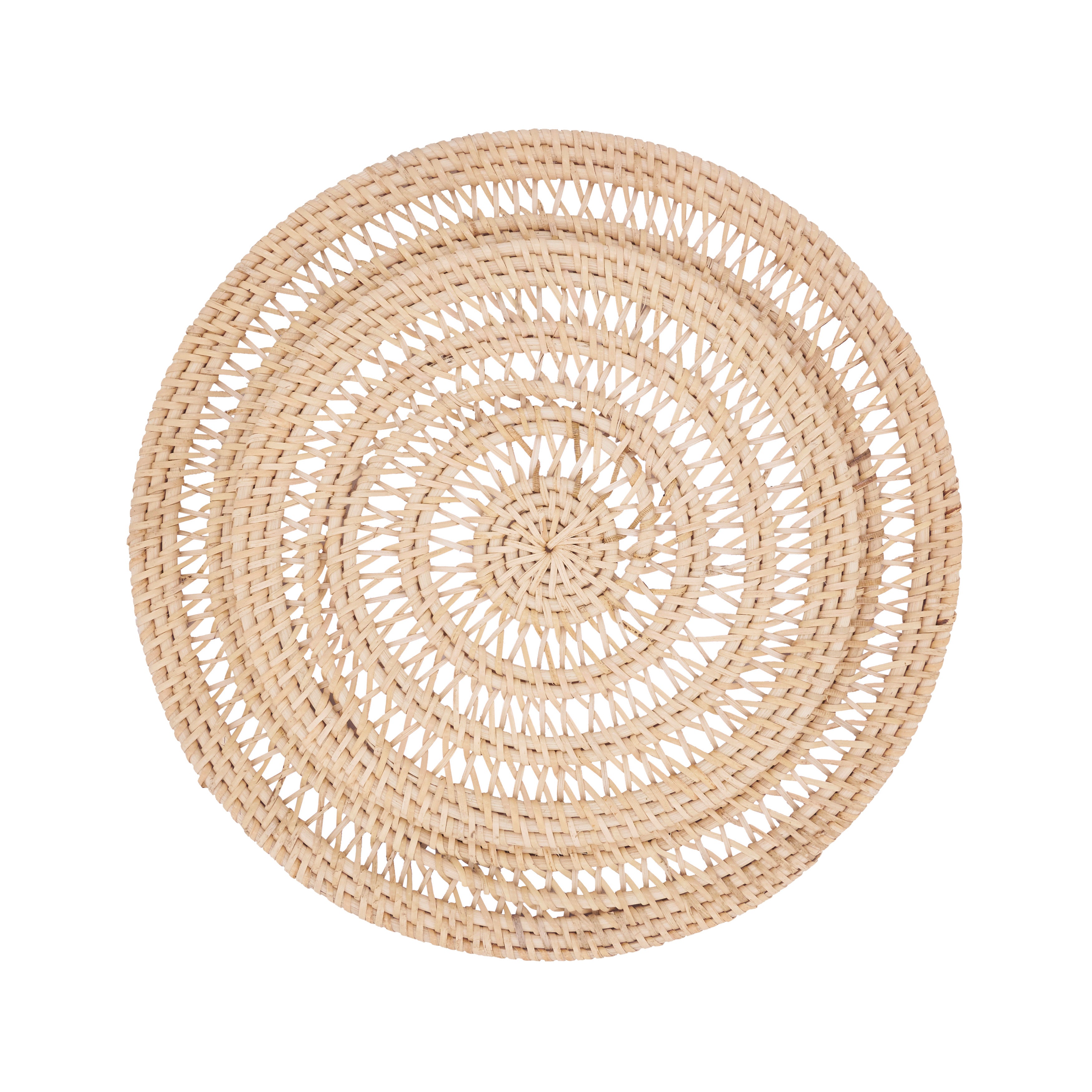 Rustic Rattan Charger, Set of 4