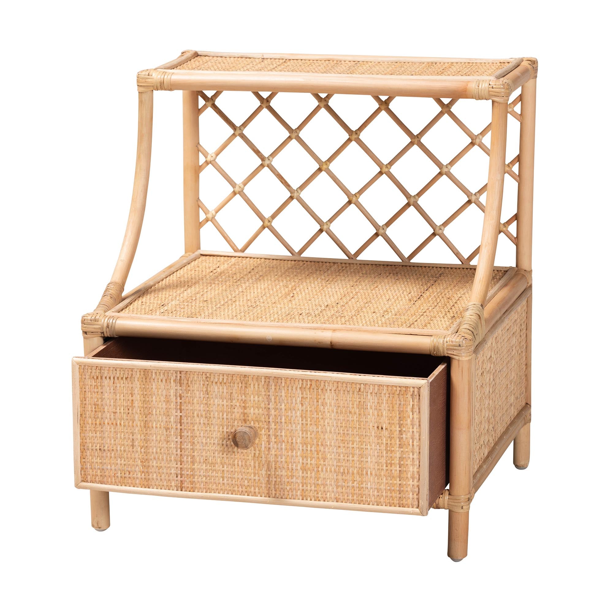 Raja Rattan 1-Drawer Nightstand