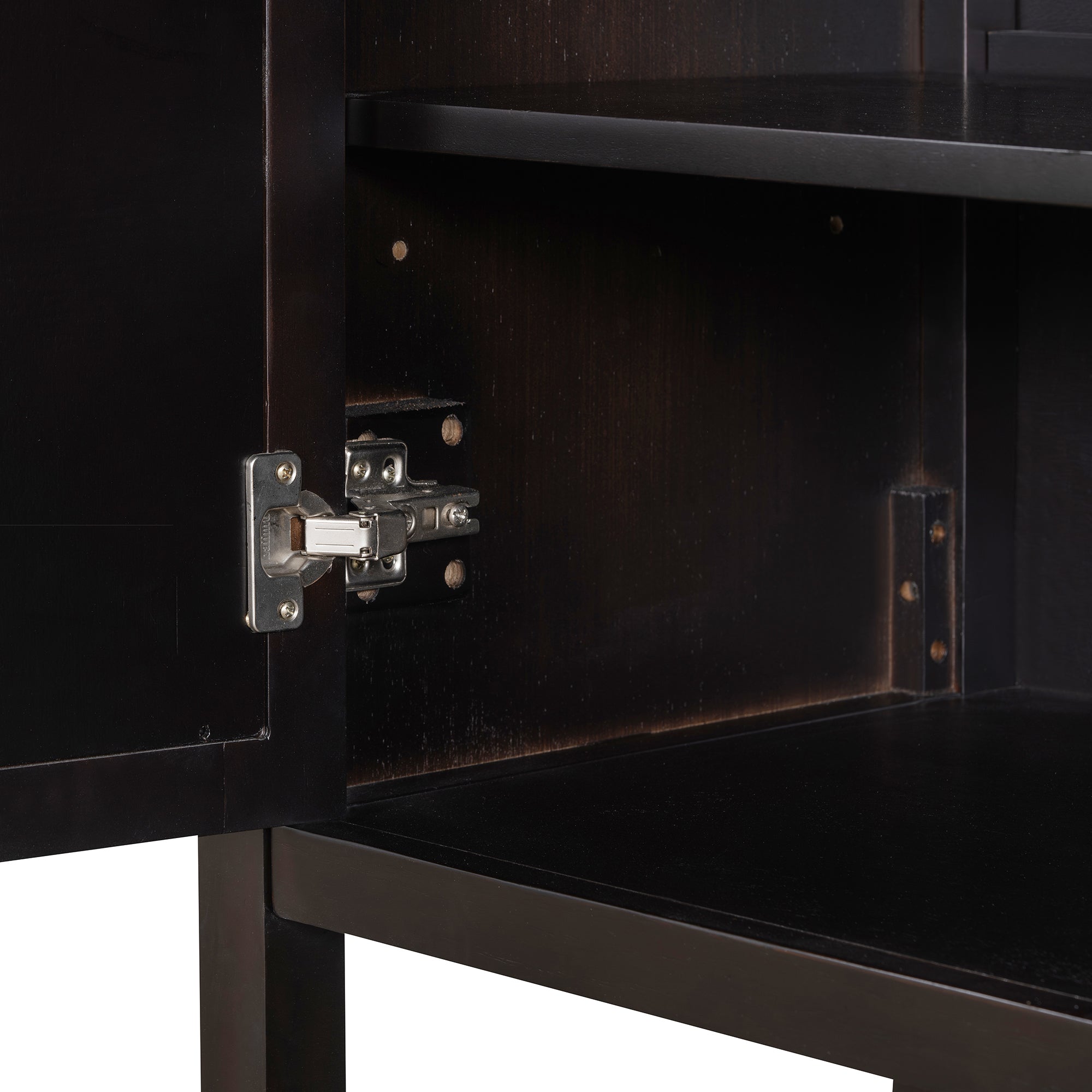 Mirrored Door Console Table