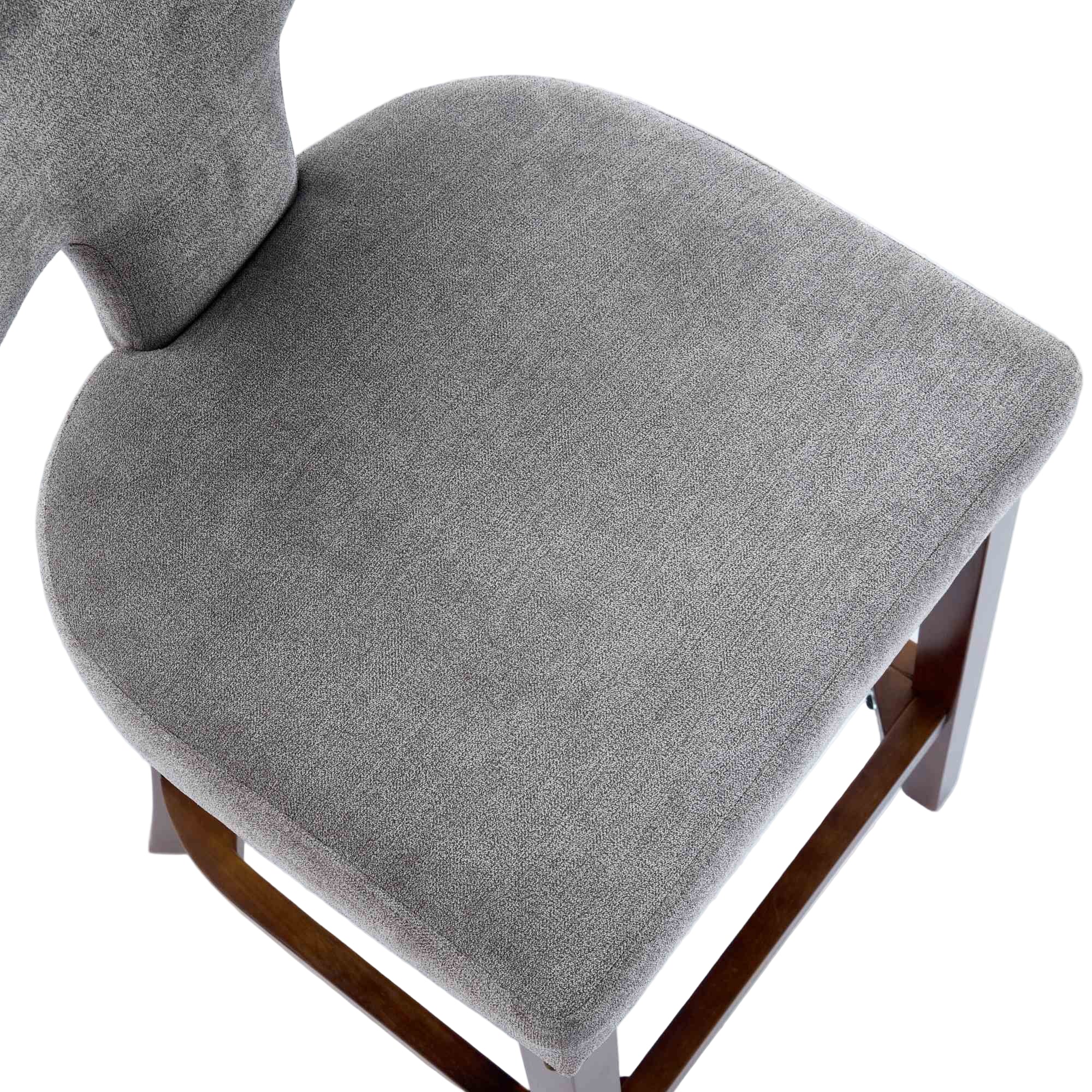 Upholstered T-Back Counter Height Bar Stools, Set of 2