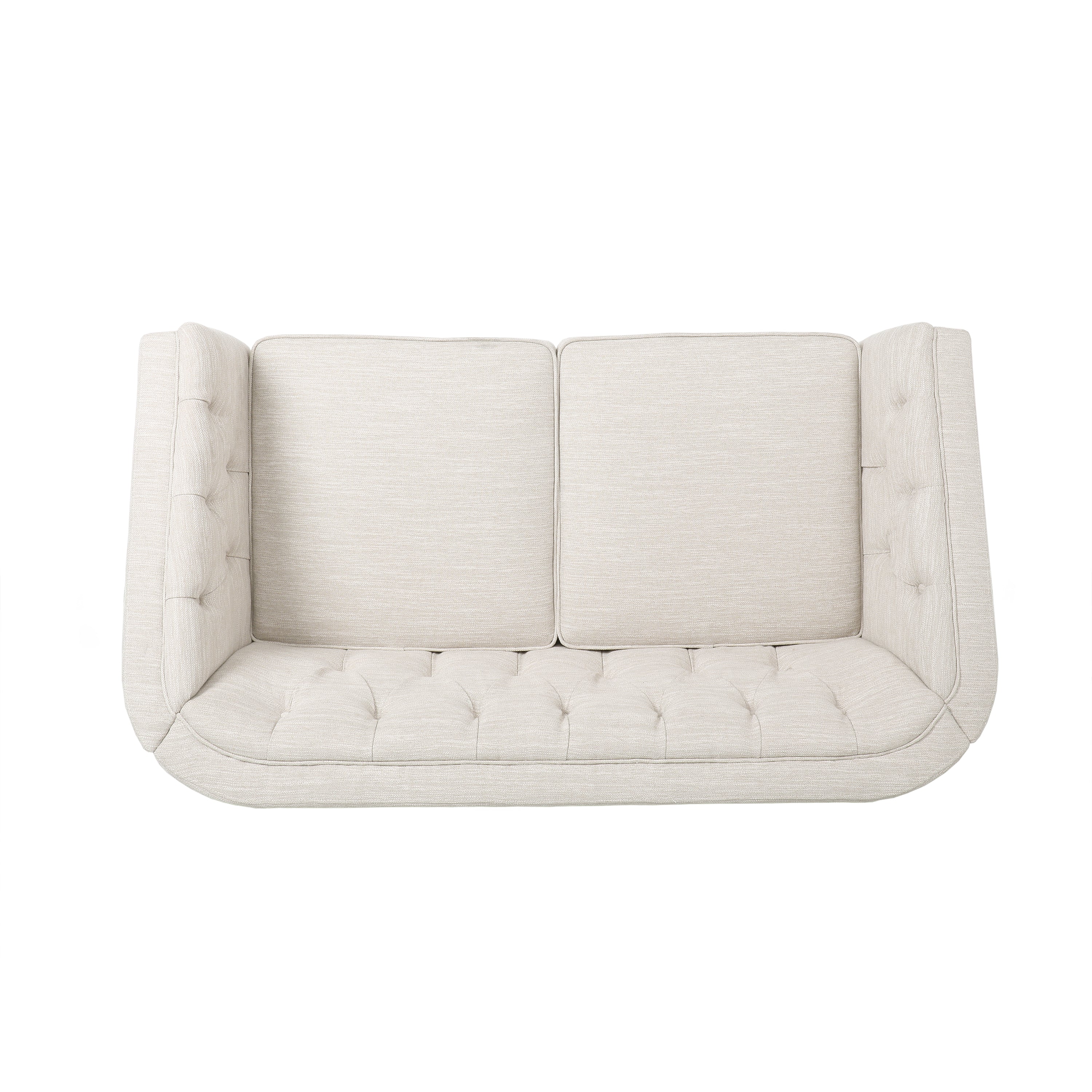Sophisticated Loveseat with Diamond-Stitched Detailing