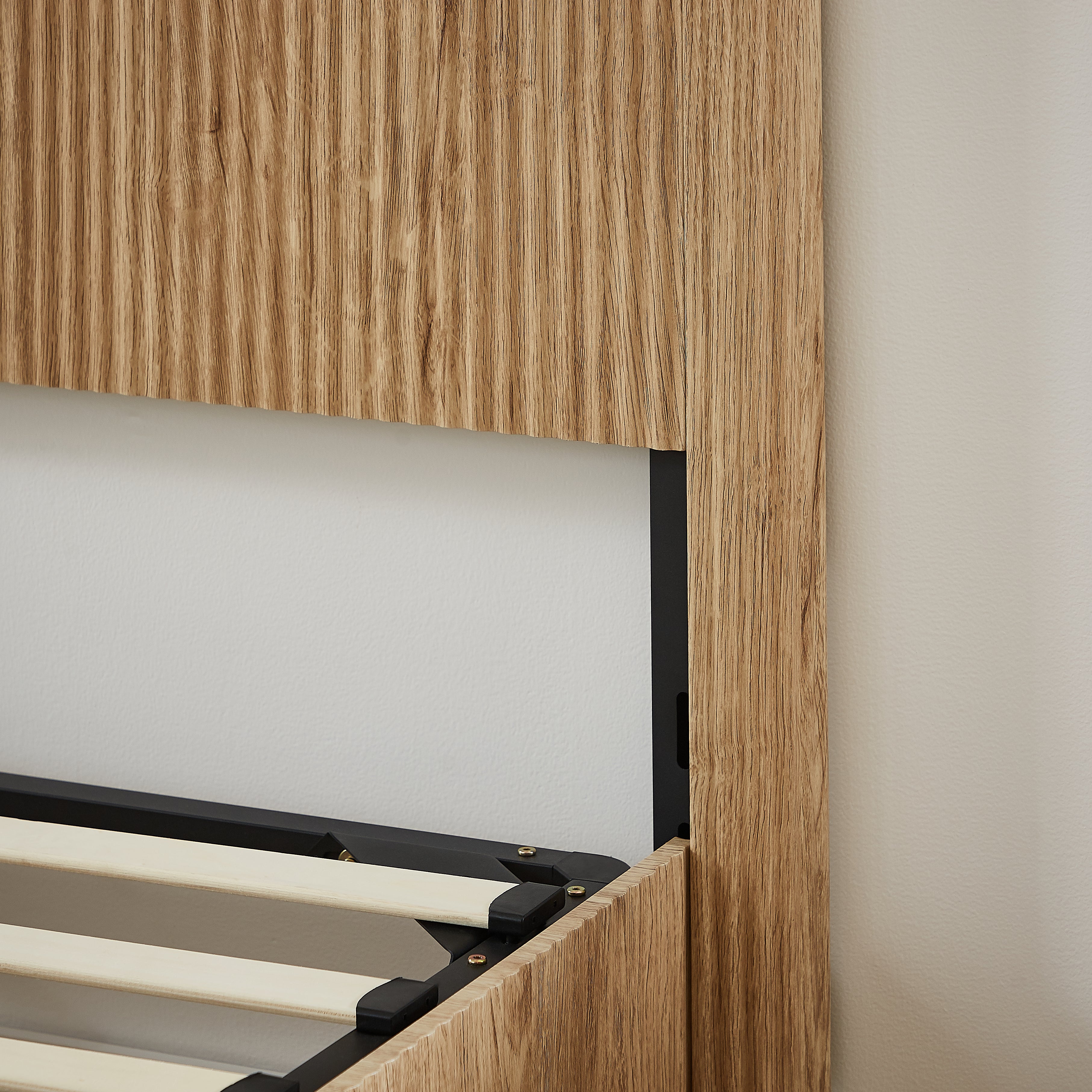 Fluted Lift Up Storage Bed