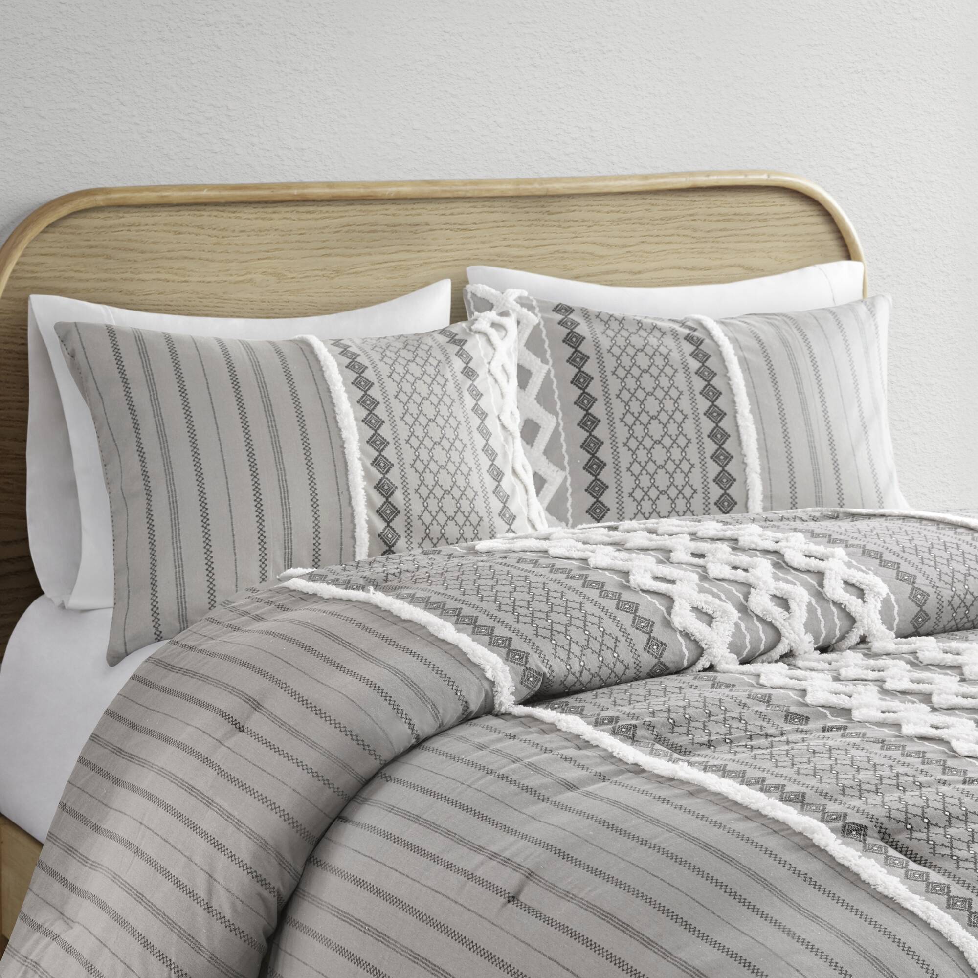 Imani Cotton Printed Comforter Set with Chenille