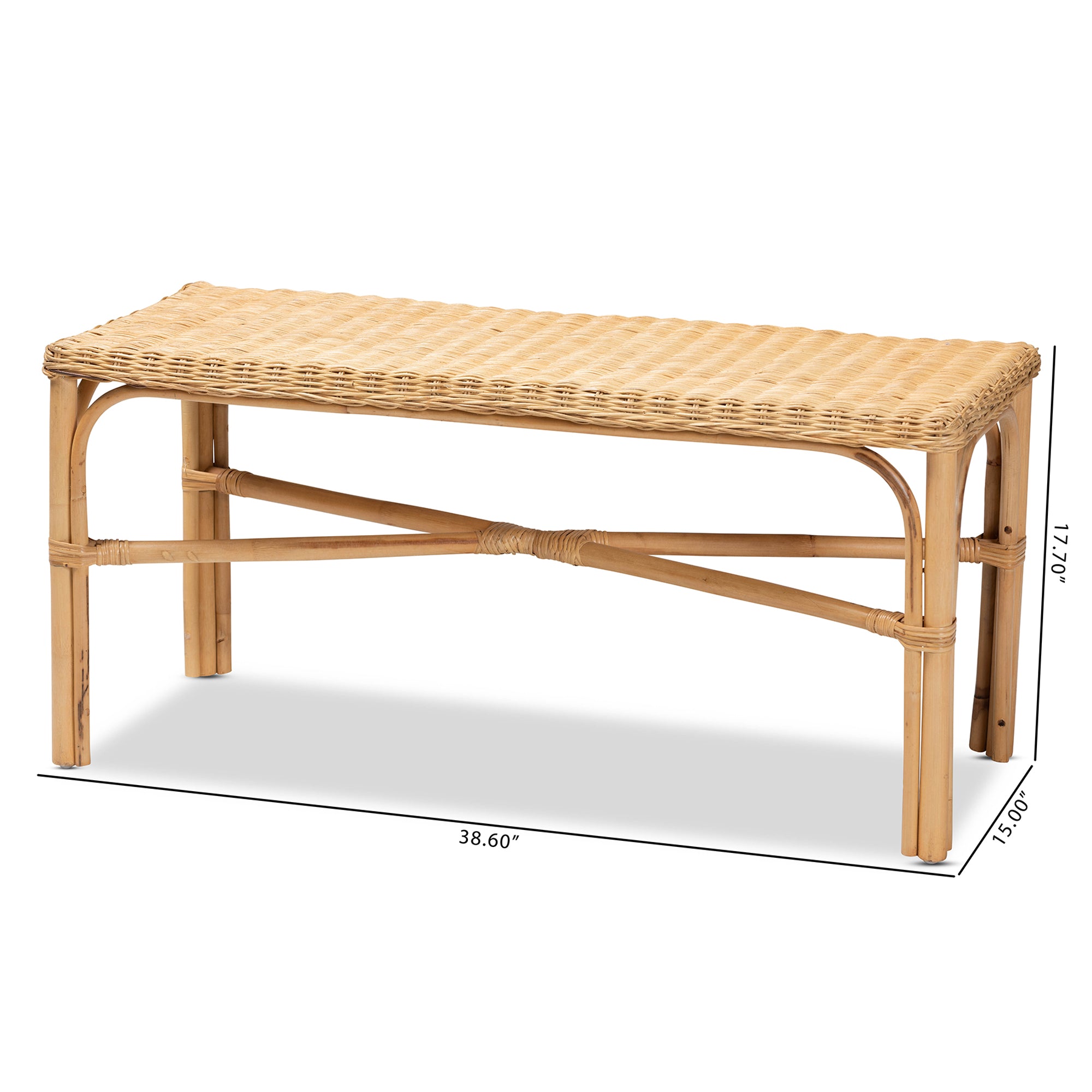 Gerald Rattan Accent Bench