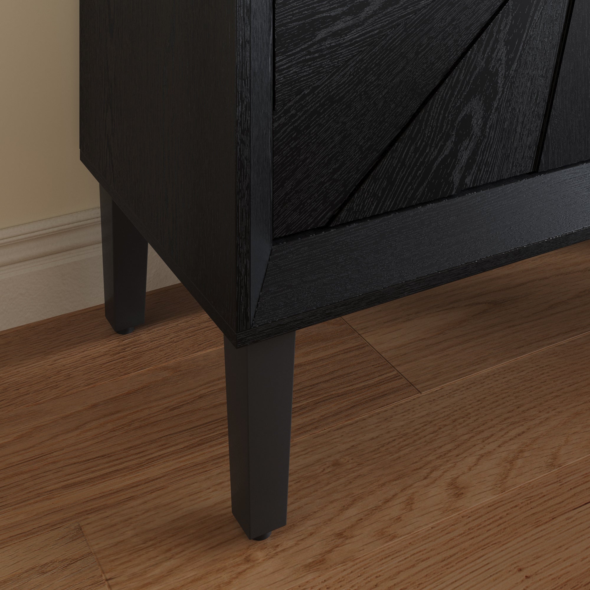 Sunburst Storage Cabinet with Adjustable Shelves
