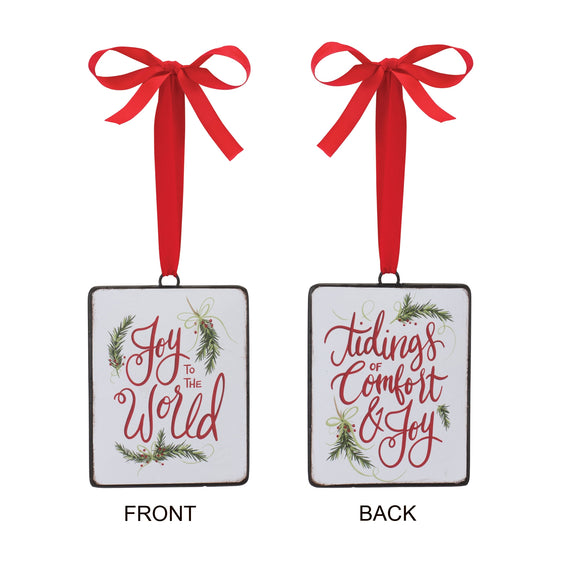 Holiday Sentiment Ornament, Set of 12