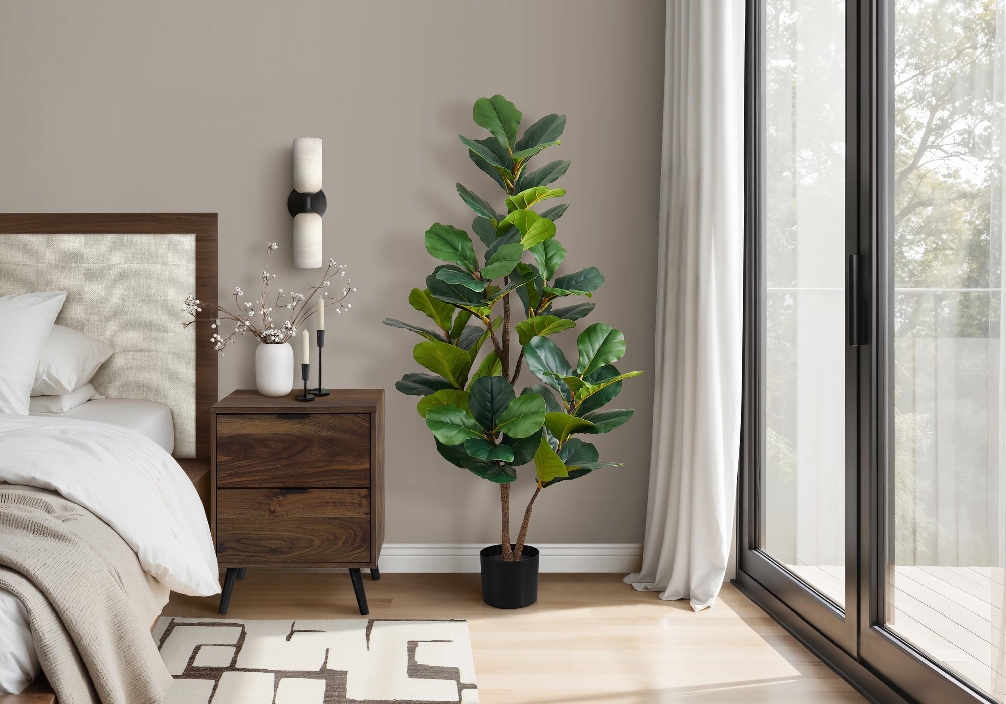 49" Faux Fiddle Leaf Fig Tree