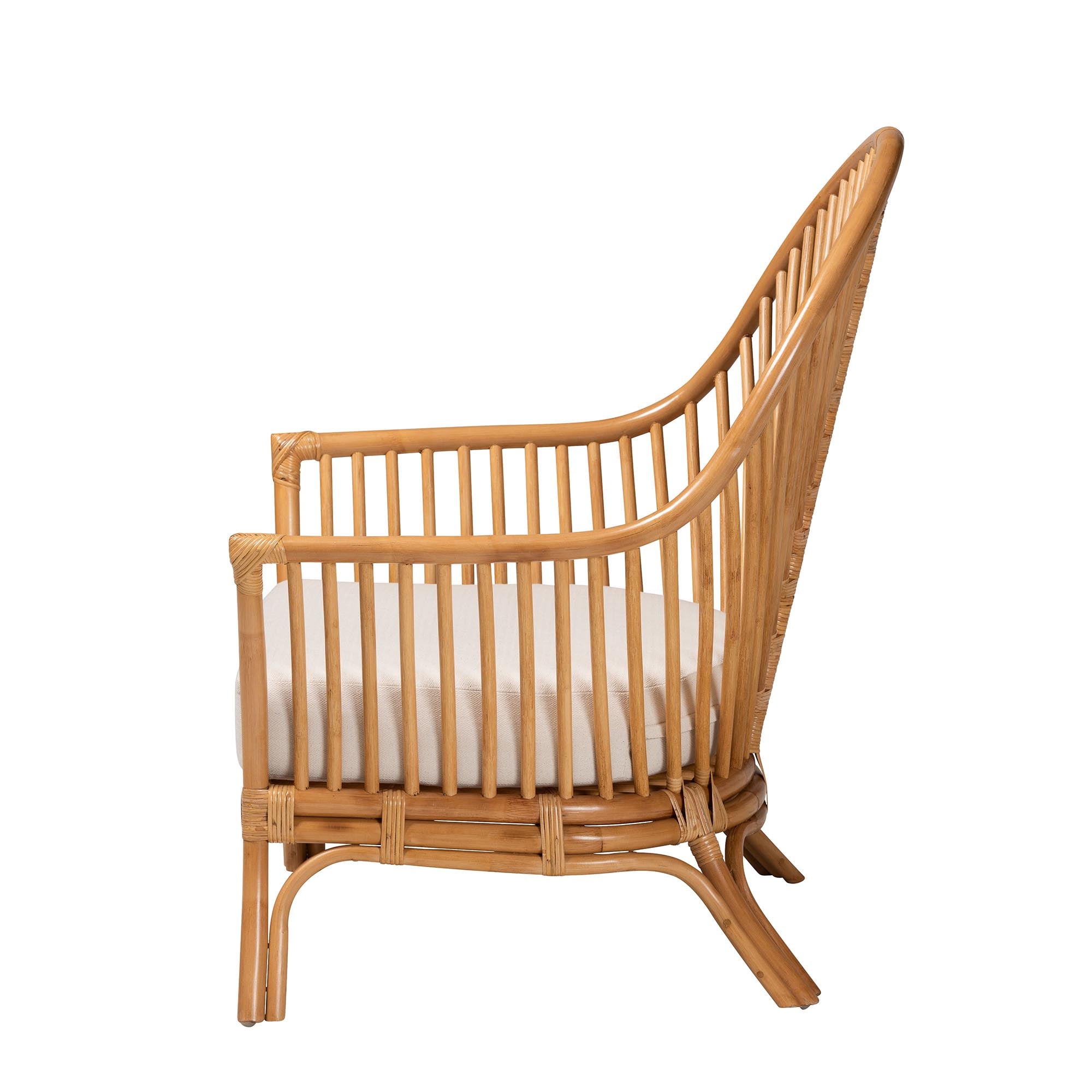 Lisabon Light Honey Rattan Arm Chair