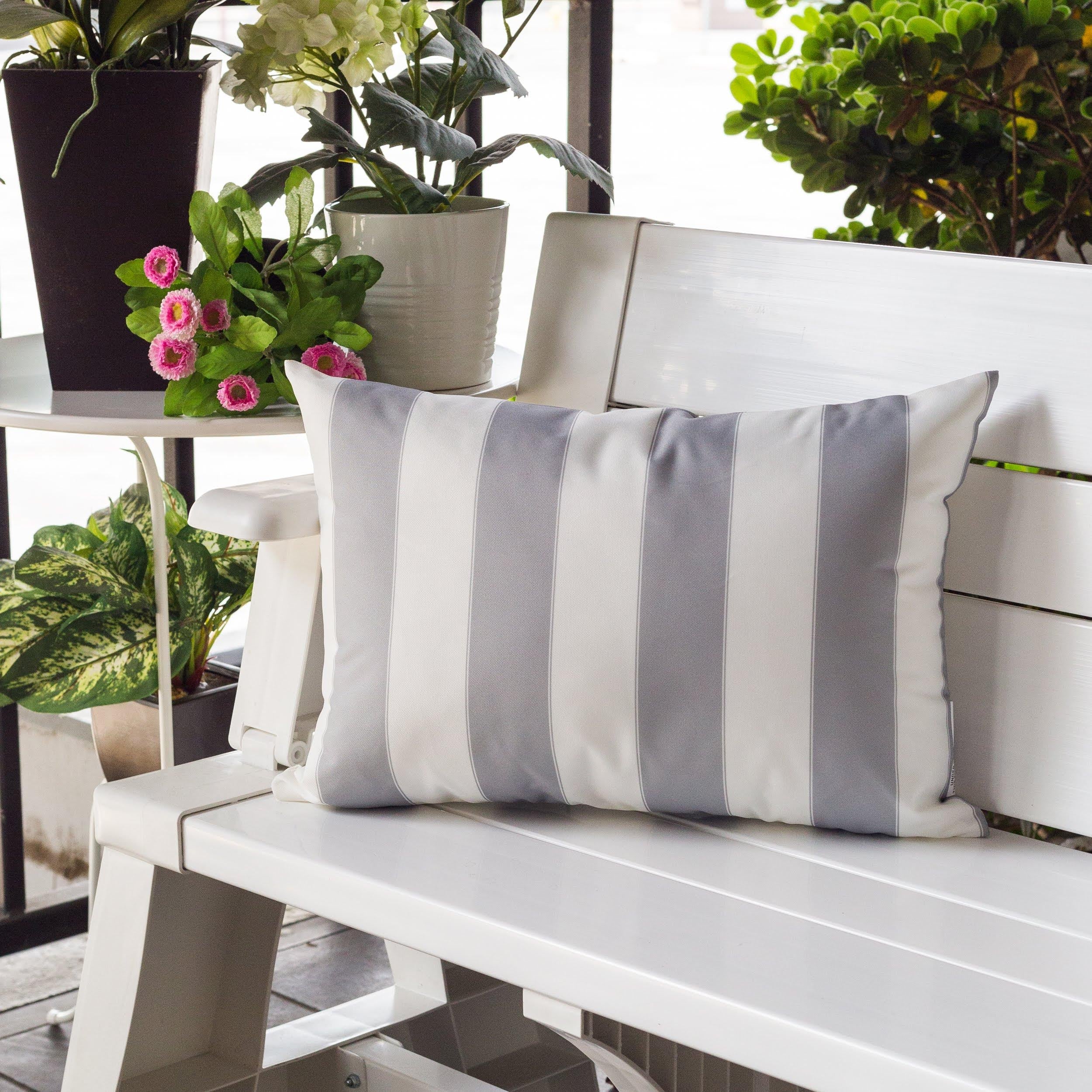 Horizon Stripe Outdoor Lumbar Pillow
