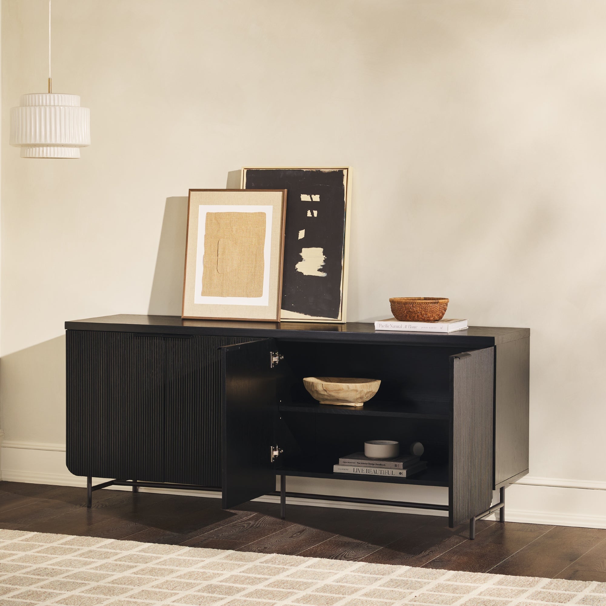 Mystified Sideboard with 4 Fluted Doors