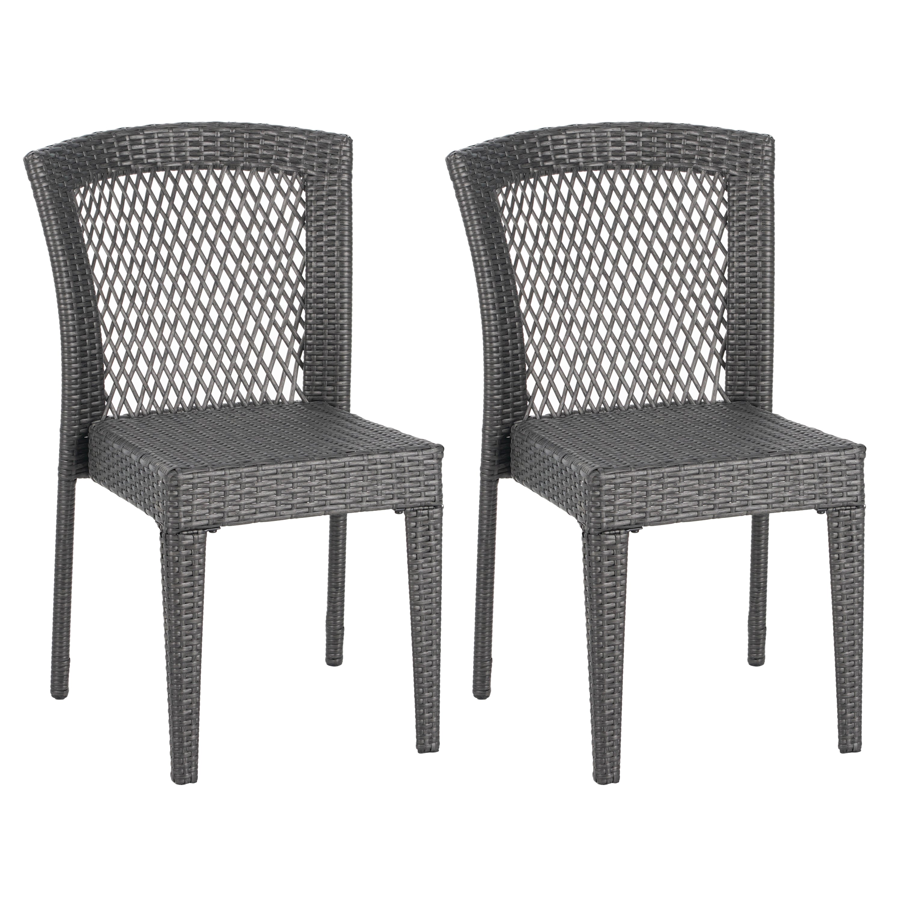 Farley Stacking Outdoor Dining Chairs, Set of 2