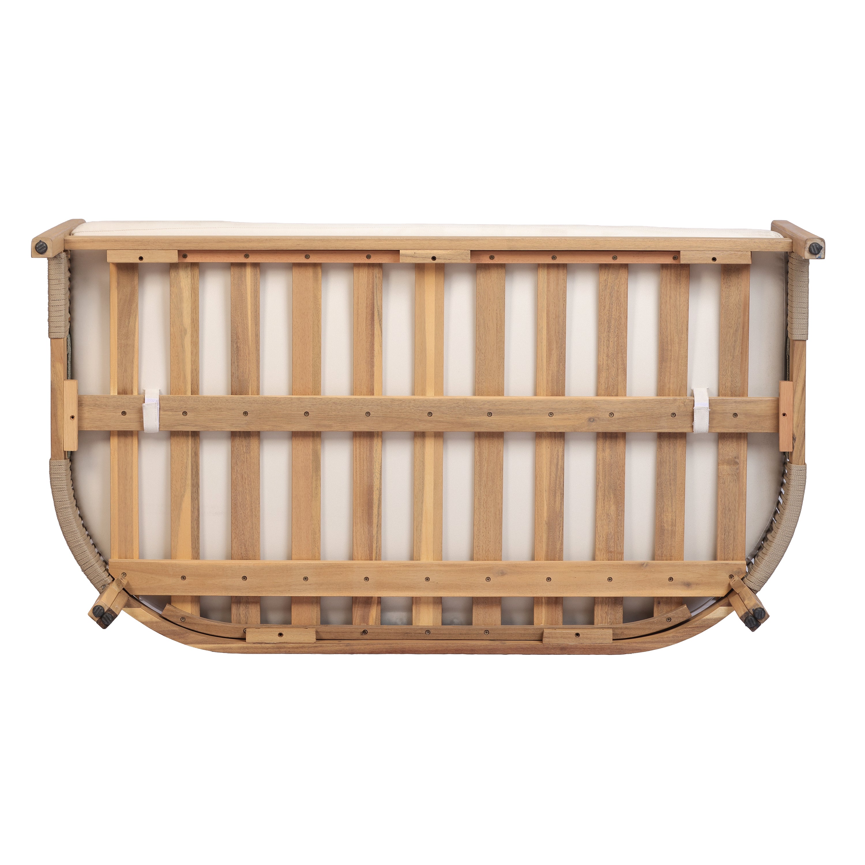 Potter Outdoor  Acacia Wood Loveseat & 2-Tier Coffee Table Set
