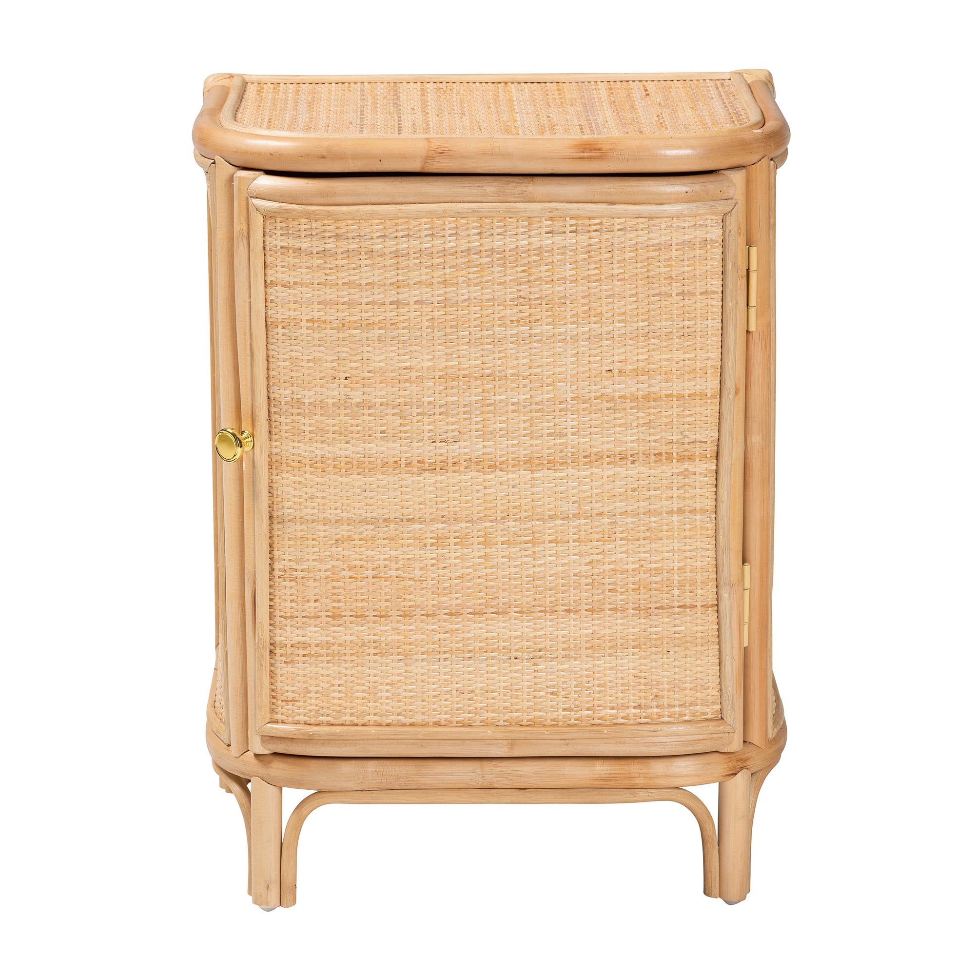 Bohemian Natural Rattan Nightstand