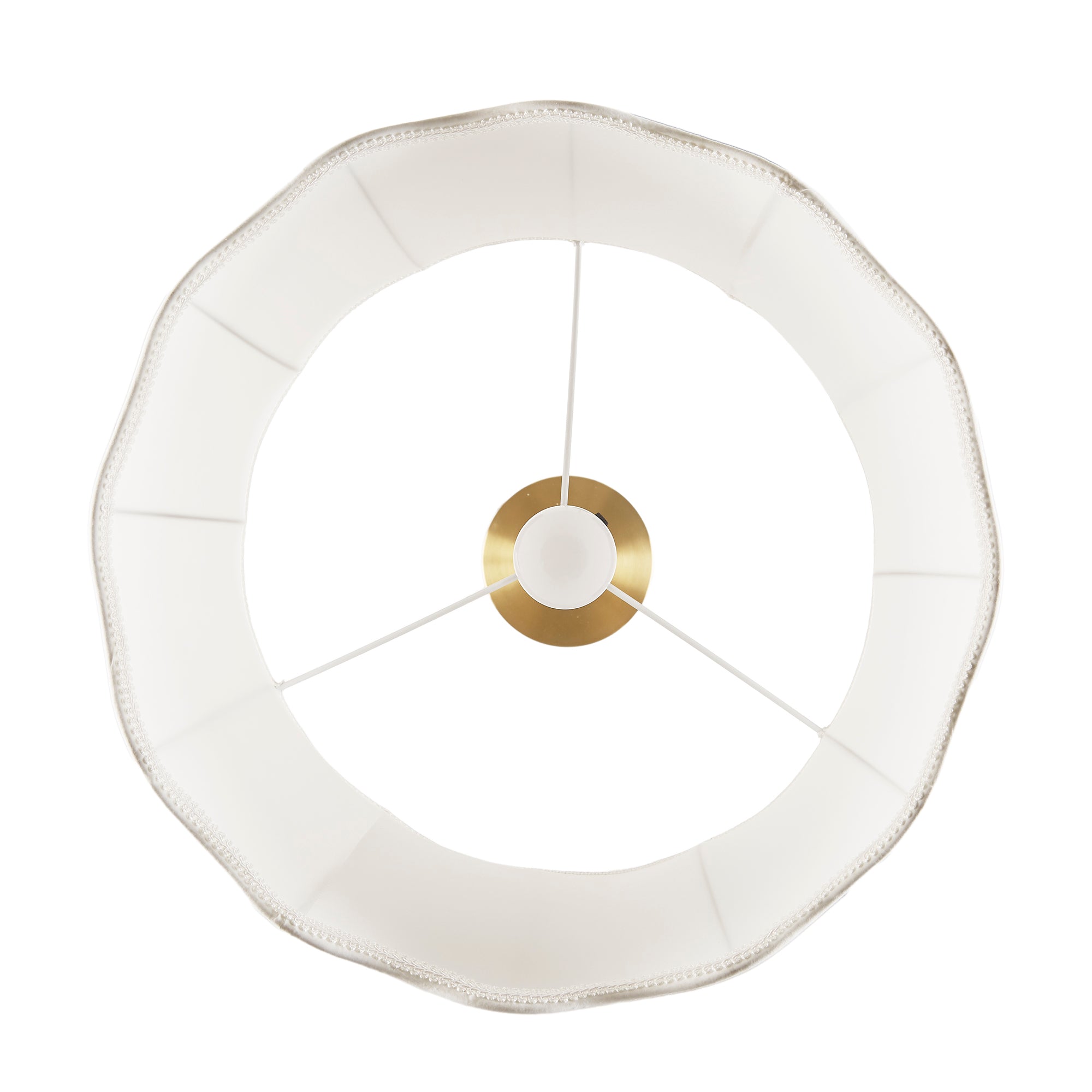 Textured Ceramic Floor Lamp with Fluted Fabric Shade