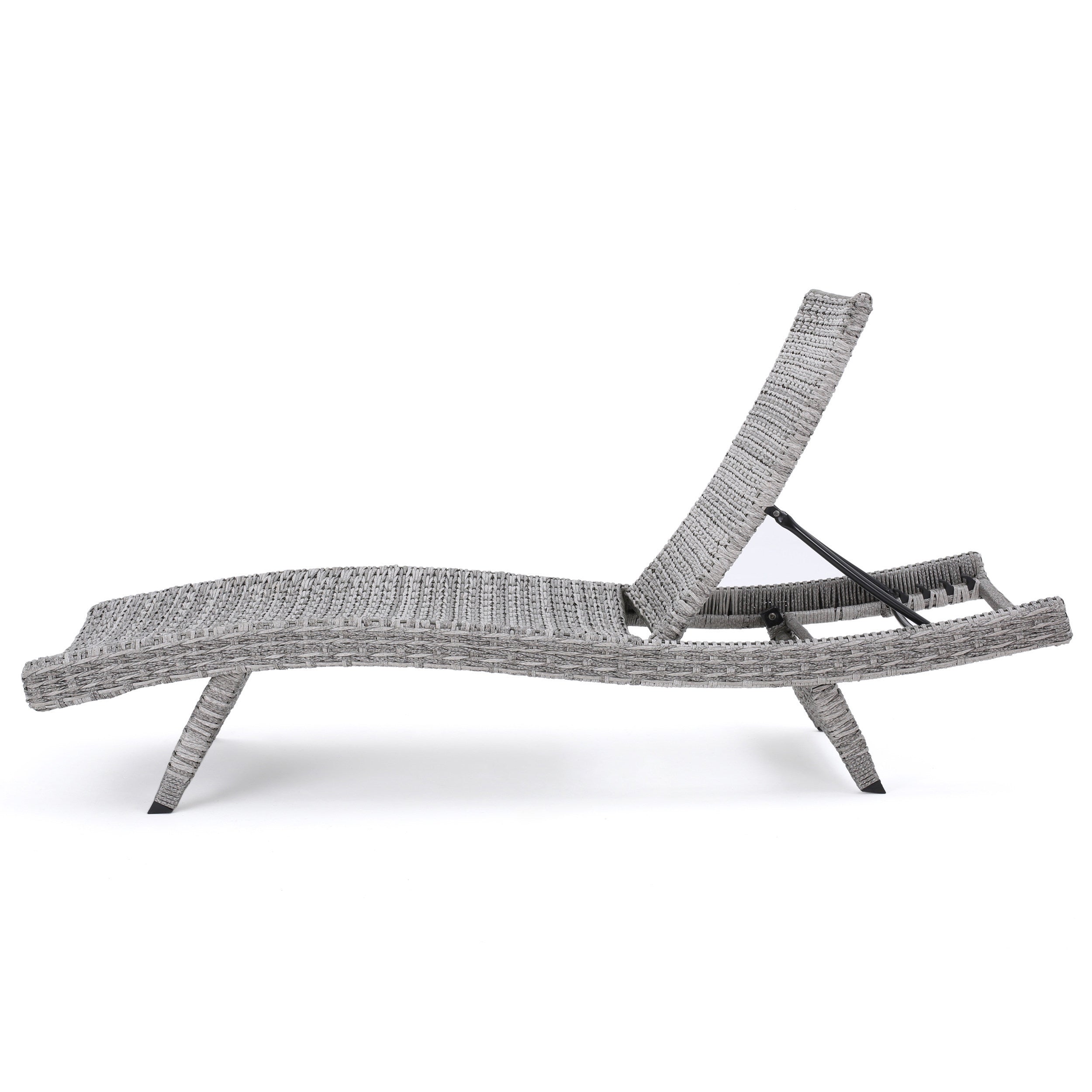 Crete Wicker Chaise Lounge, Set of 2
