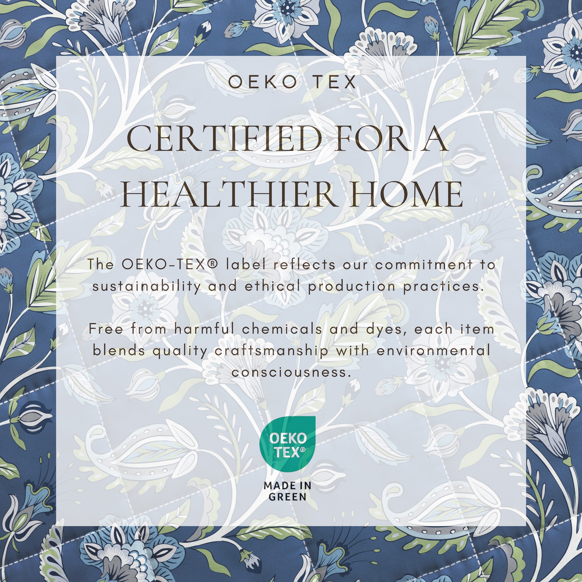 Floral Bordered Cotton Quilt Set