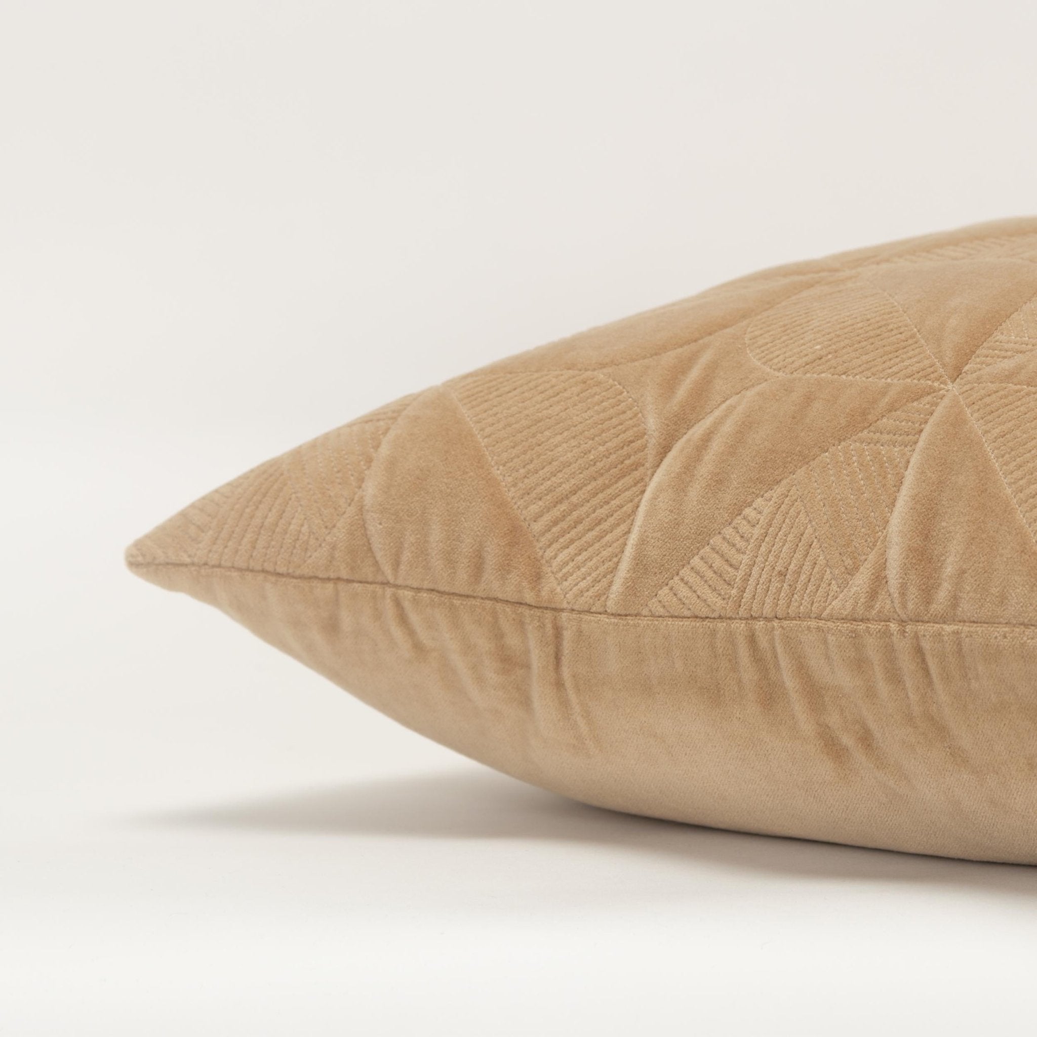 Embroidered Orange Peel Pattern Square Pillow - Square Pillows