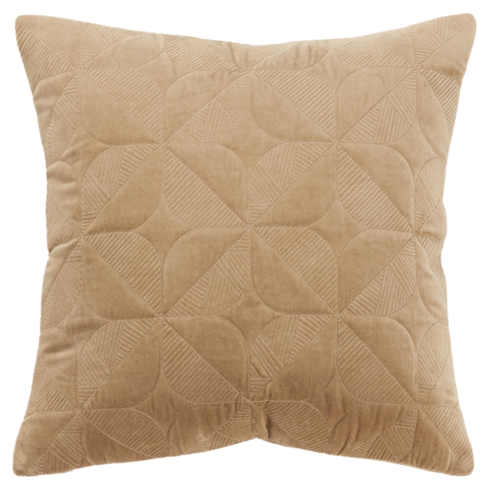 Embroidered Orange Peel Pattern Square Pillow - Square Pillows