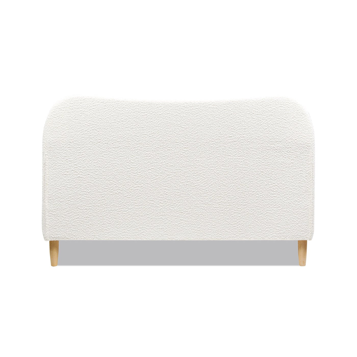Enchantr Upholstered Platform Bed with Curved Headboard and Wood Frame - Beds & Headboards