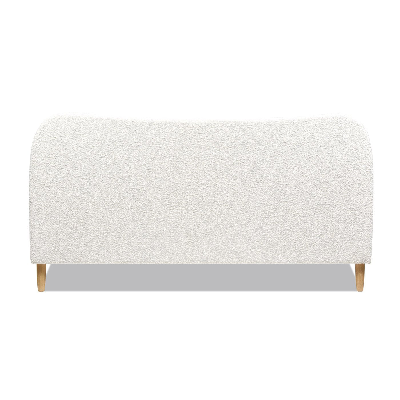 Enchantr Upholstered Platform Bed with Curved Headboard and Wood Frame - Beds & Headboards