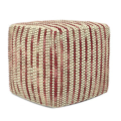 Enigmosis Weave Cube Pouf with Zipper - Pouf