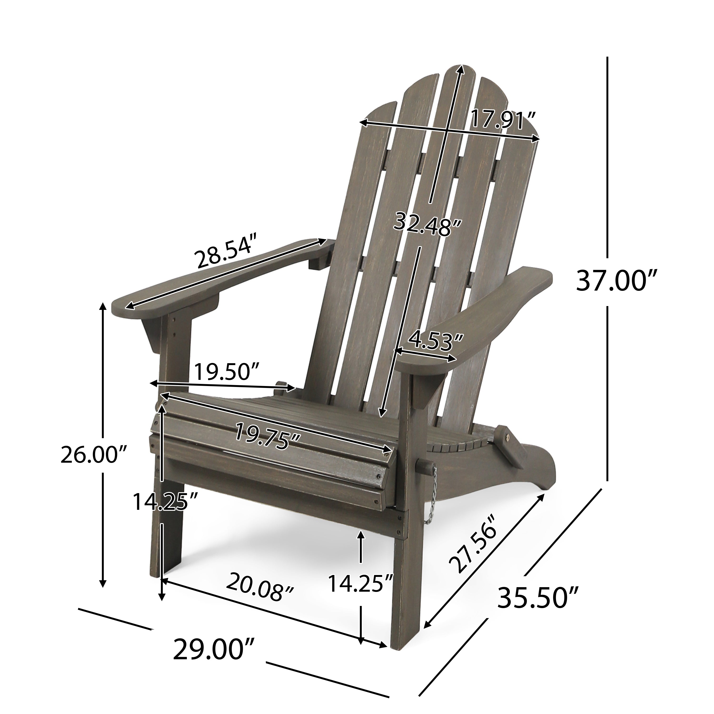 Hollywood  Foldable Adirondack Chair