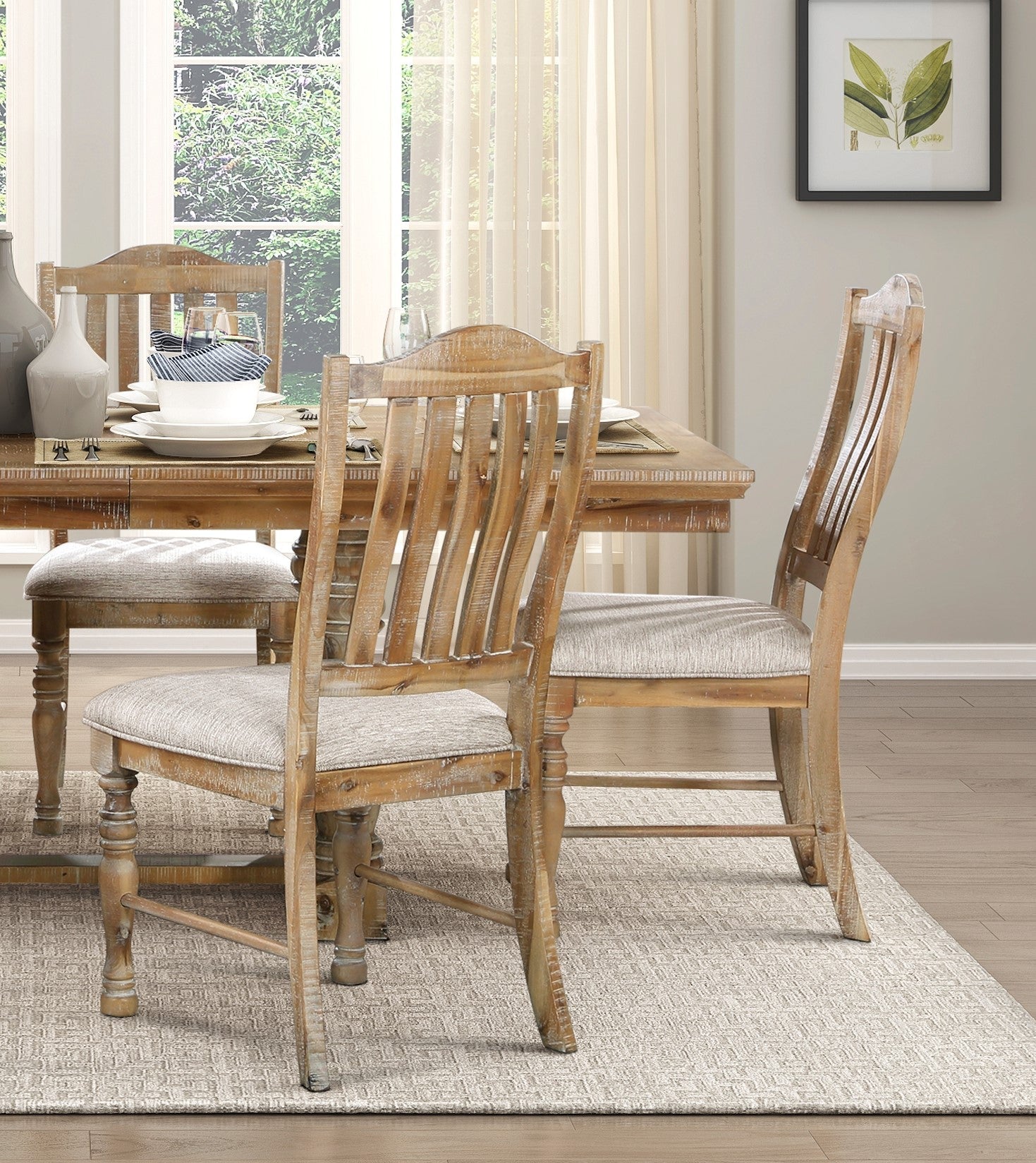 Eternalx 7 - Piece Dining Set with Extendable Table and 6 Side Chairs - Dining Room Sets