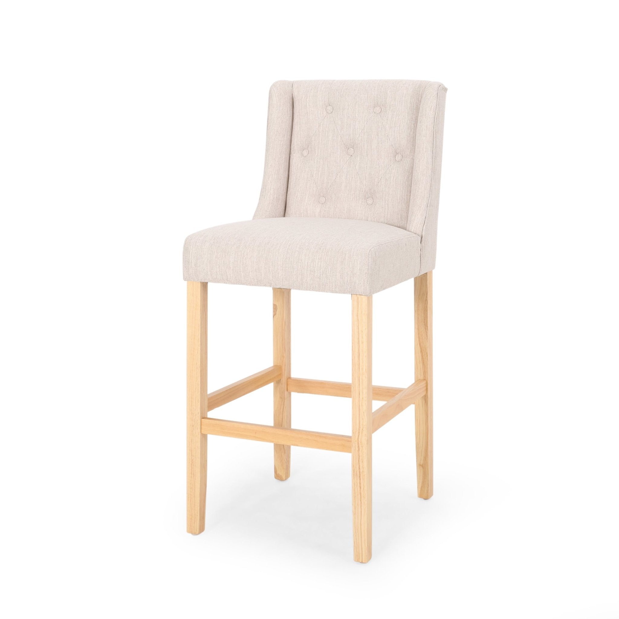 Ethereon Fabric Tufted Counter Stool, Set of 2 - Counter Stools