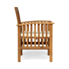 Evoke Dining Chair with Slat Design and Square Arm - Dining Chairs