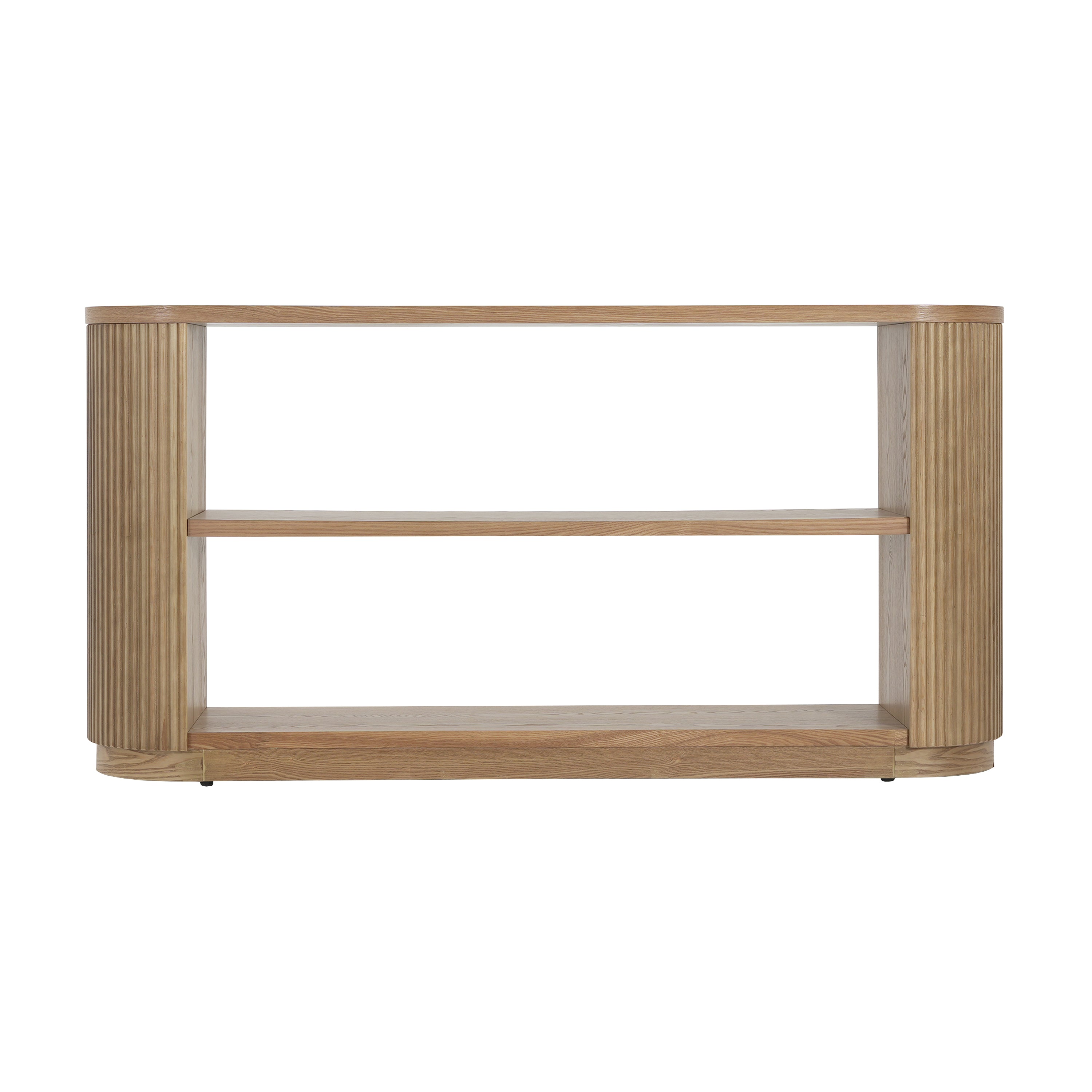 Modern Entryway Console Table with Open Shelf