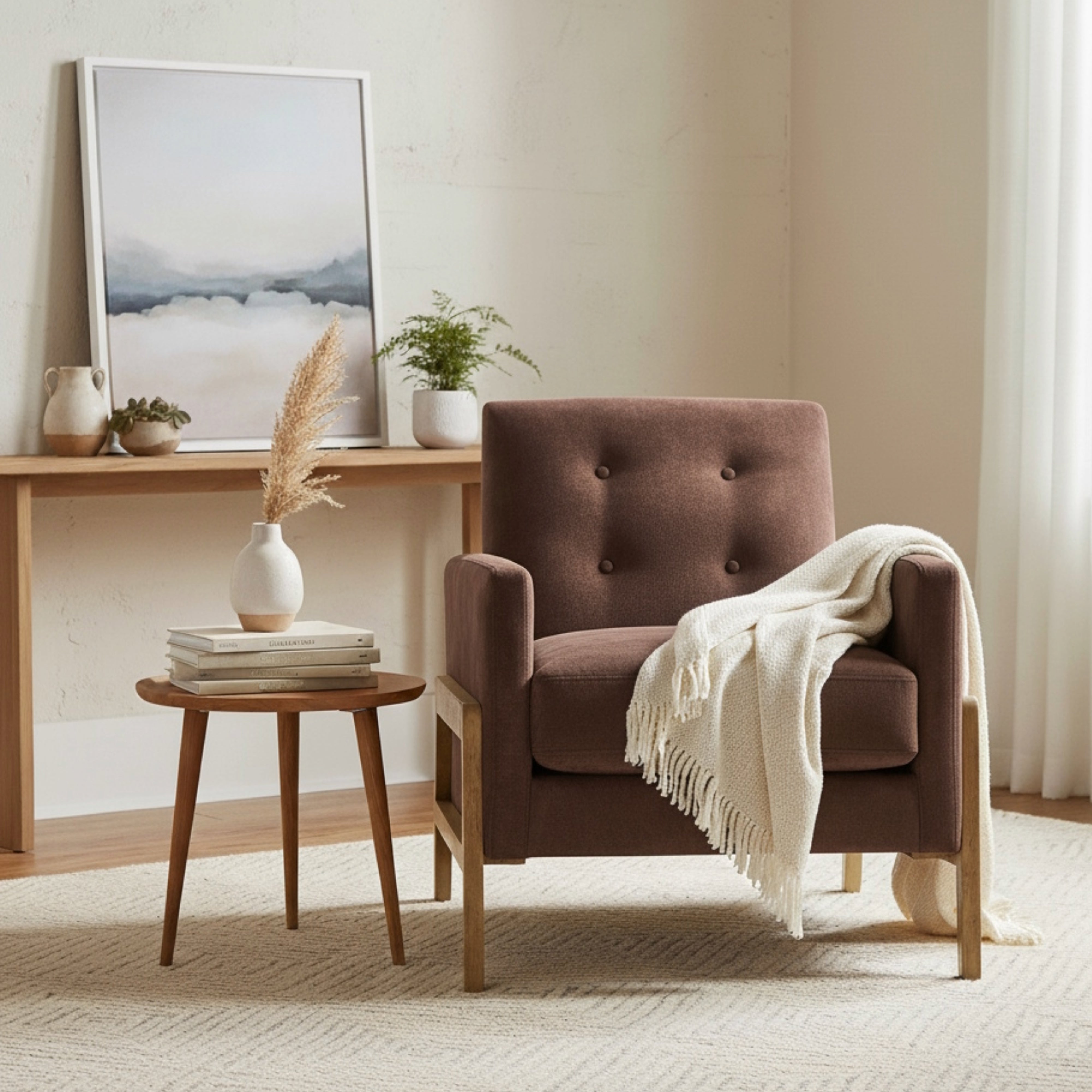 Matson Tufted Back Accent Chair