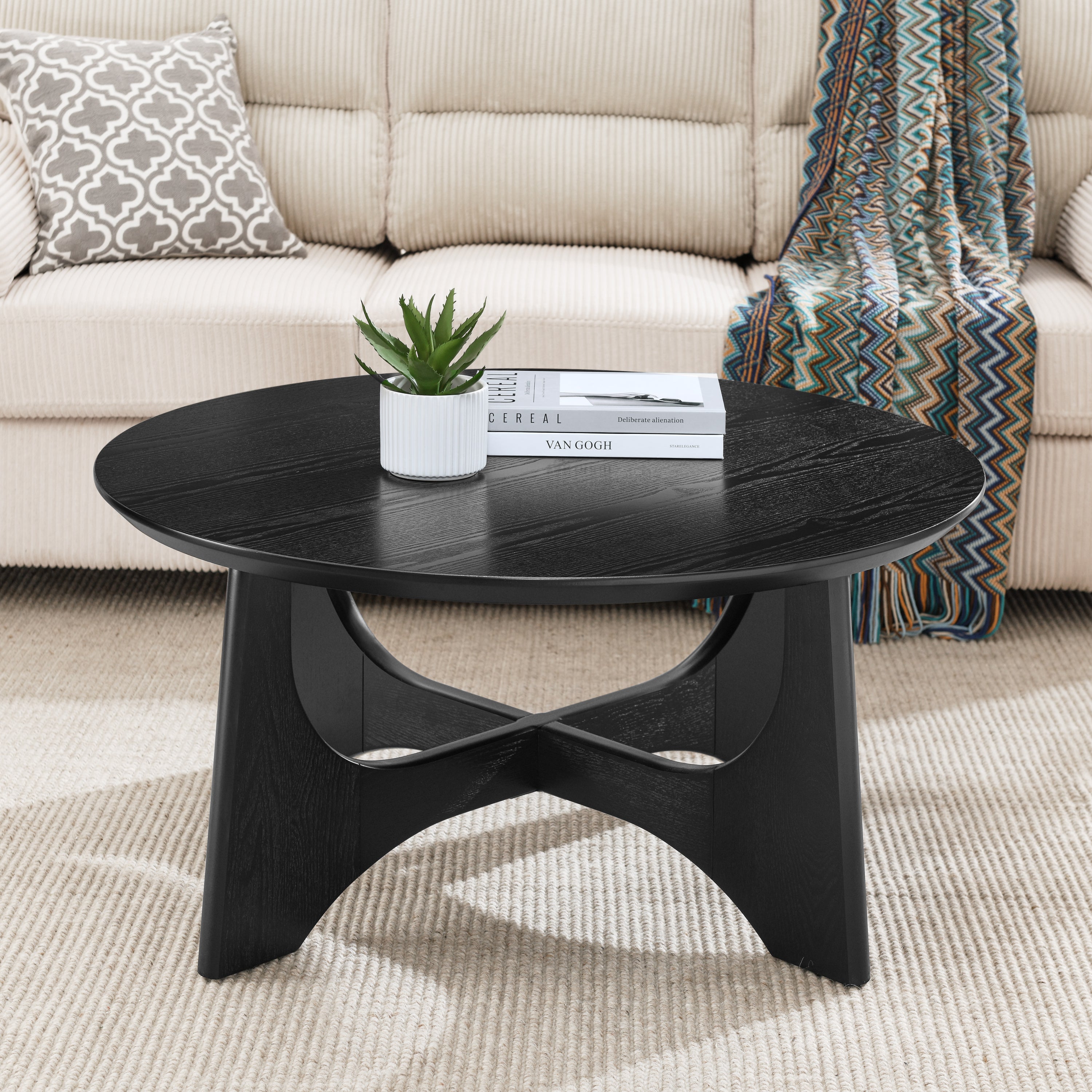 Criss Cross Base Coffee Table