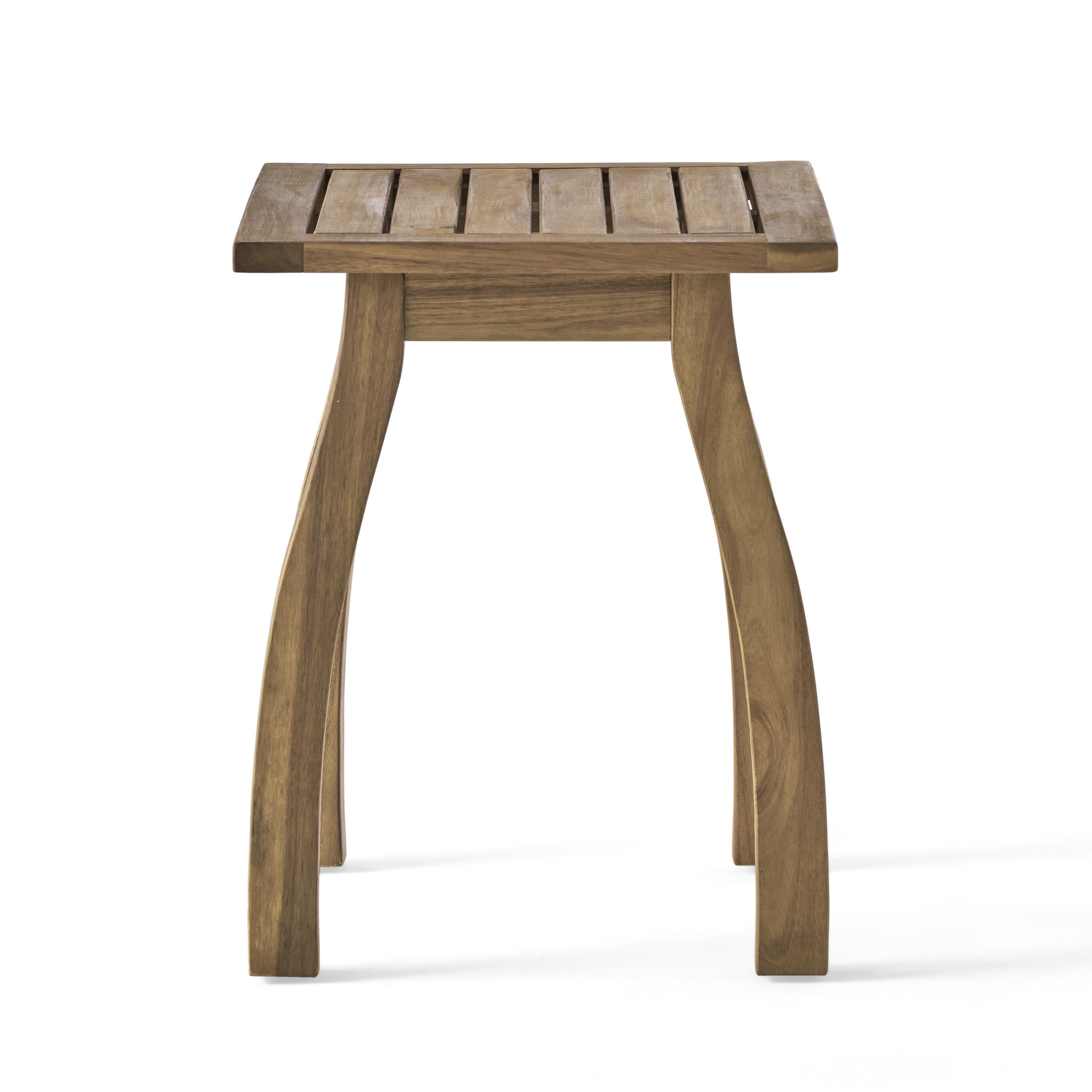 Selma Acacia Wood Outdoor Accent Side Table