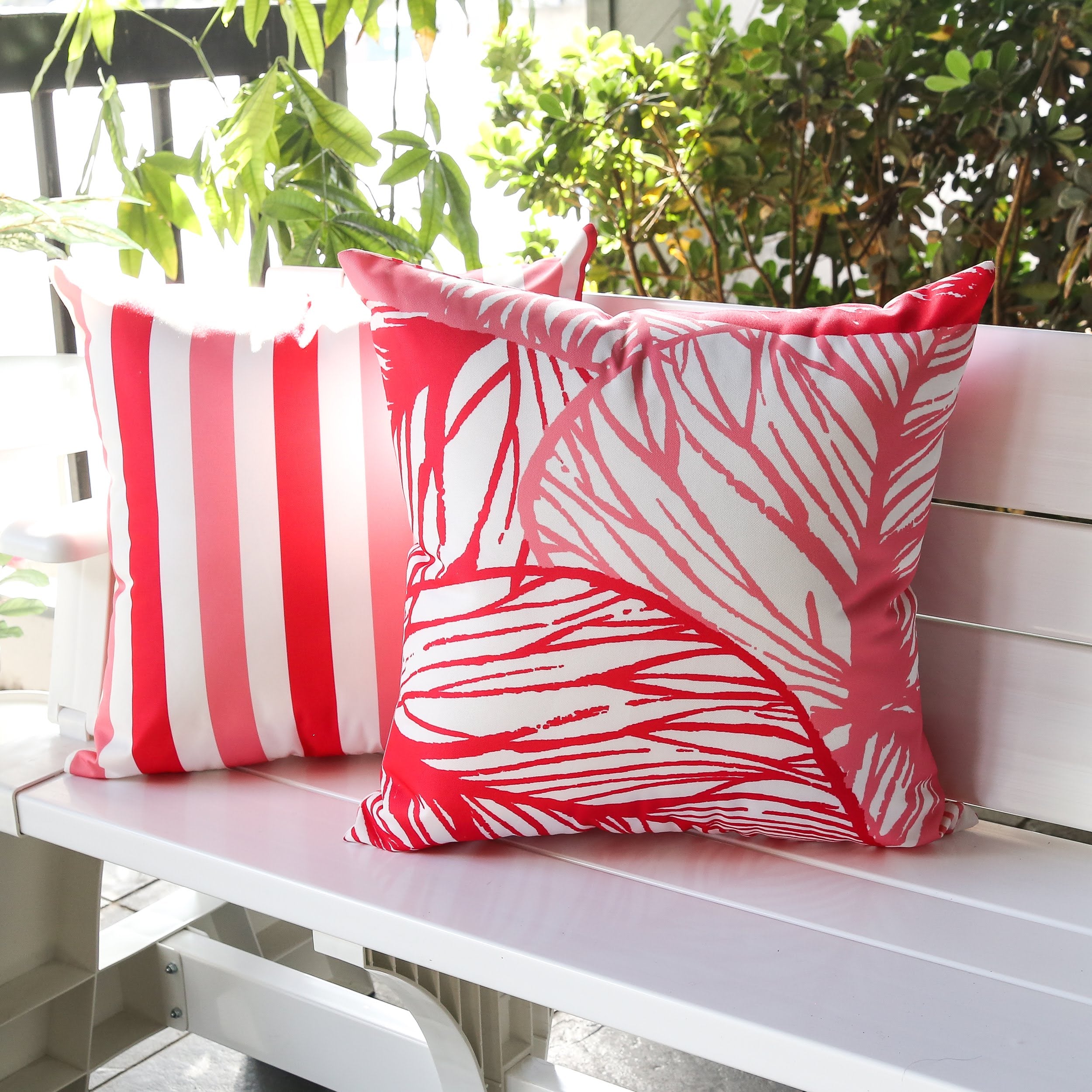 Leaf Vein Outdoor Pillow