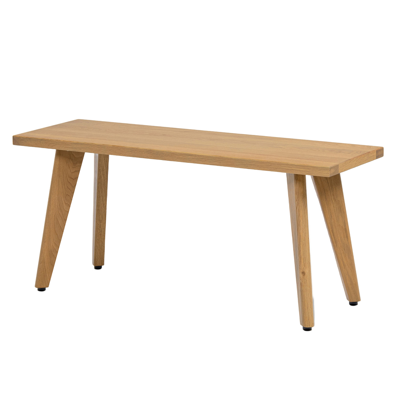 Capri 41.5" Solid Red Oak Wood Bench