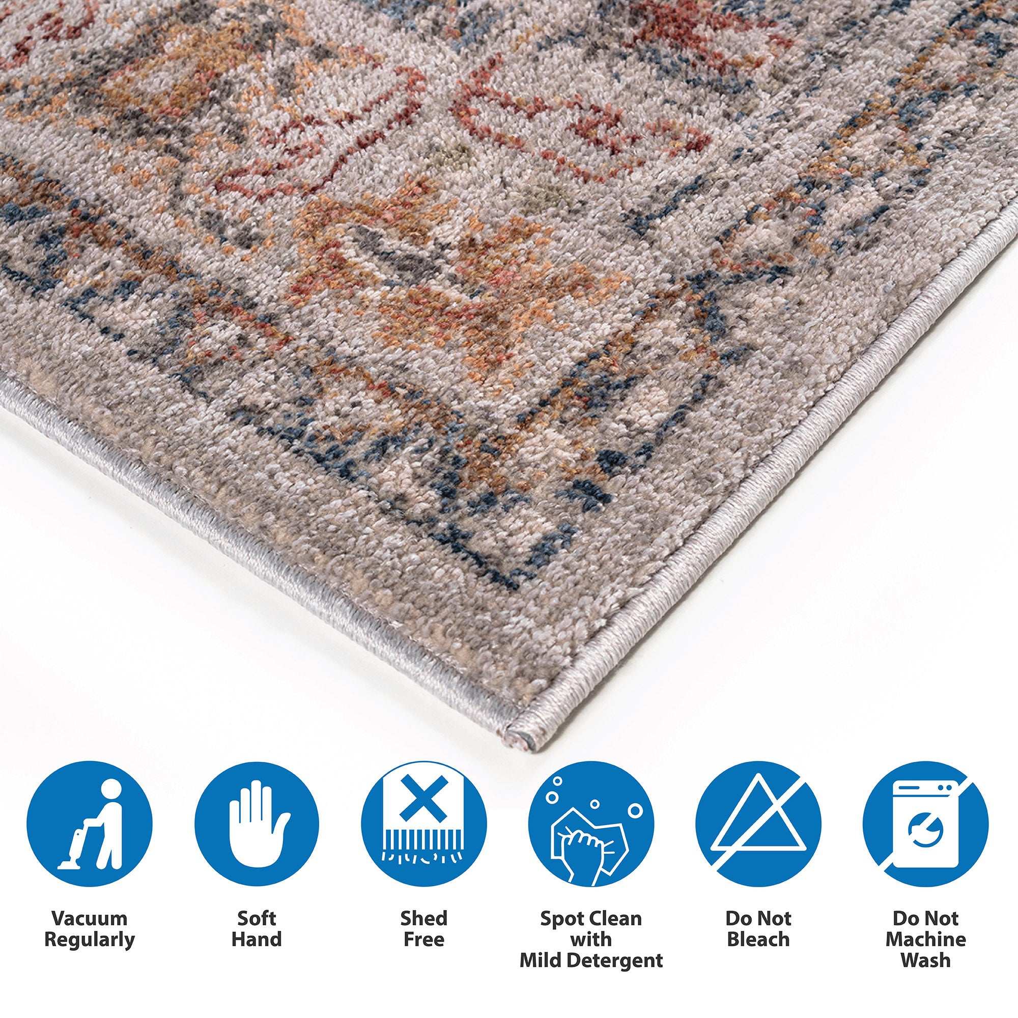 Enshroud Vintage Medallion Woven Area Rug