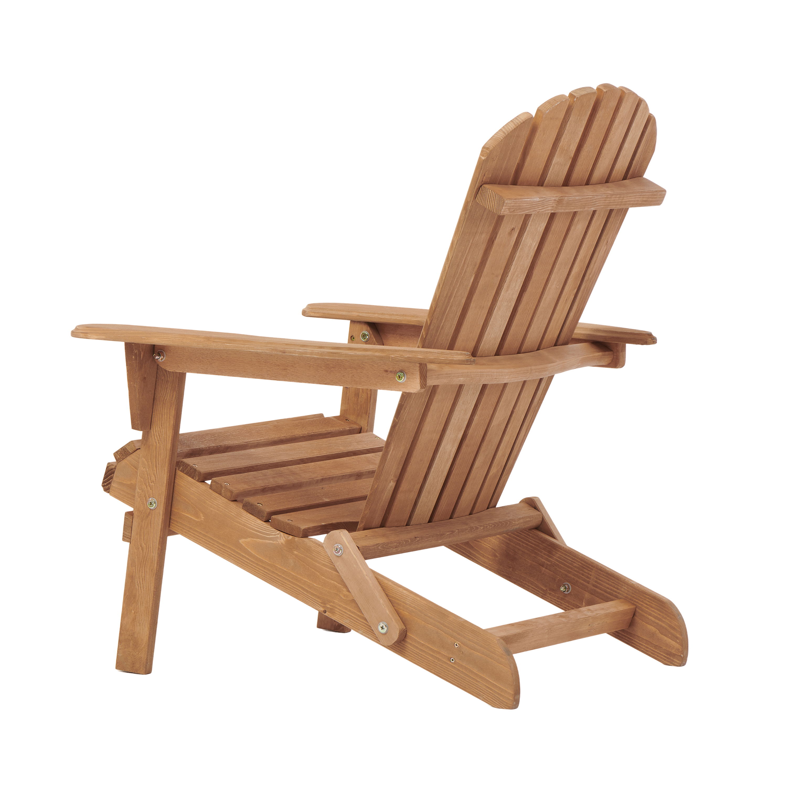 Outdoor Wooden Folding Adirondack Chair, Set of 2