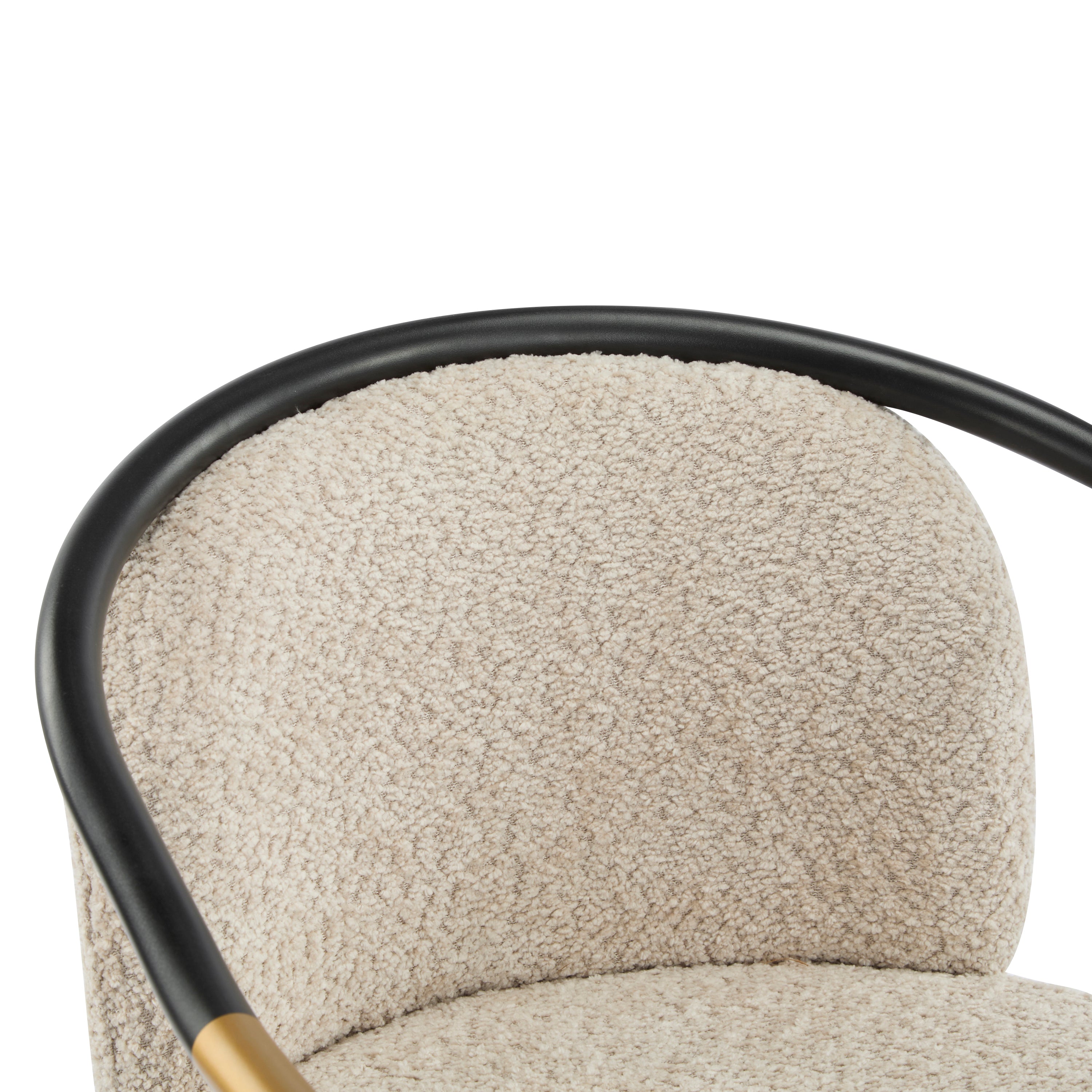 Hawthorn Upholstered Counter Stool with Metal Frame, Set of 2