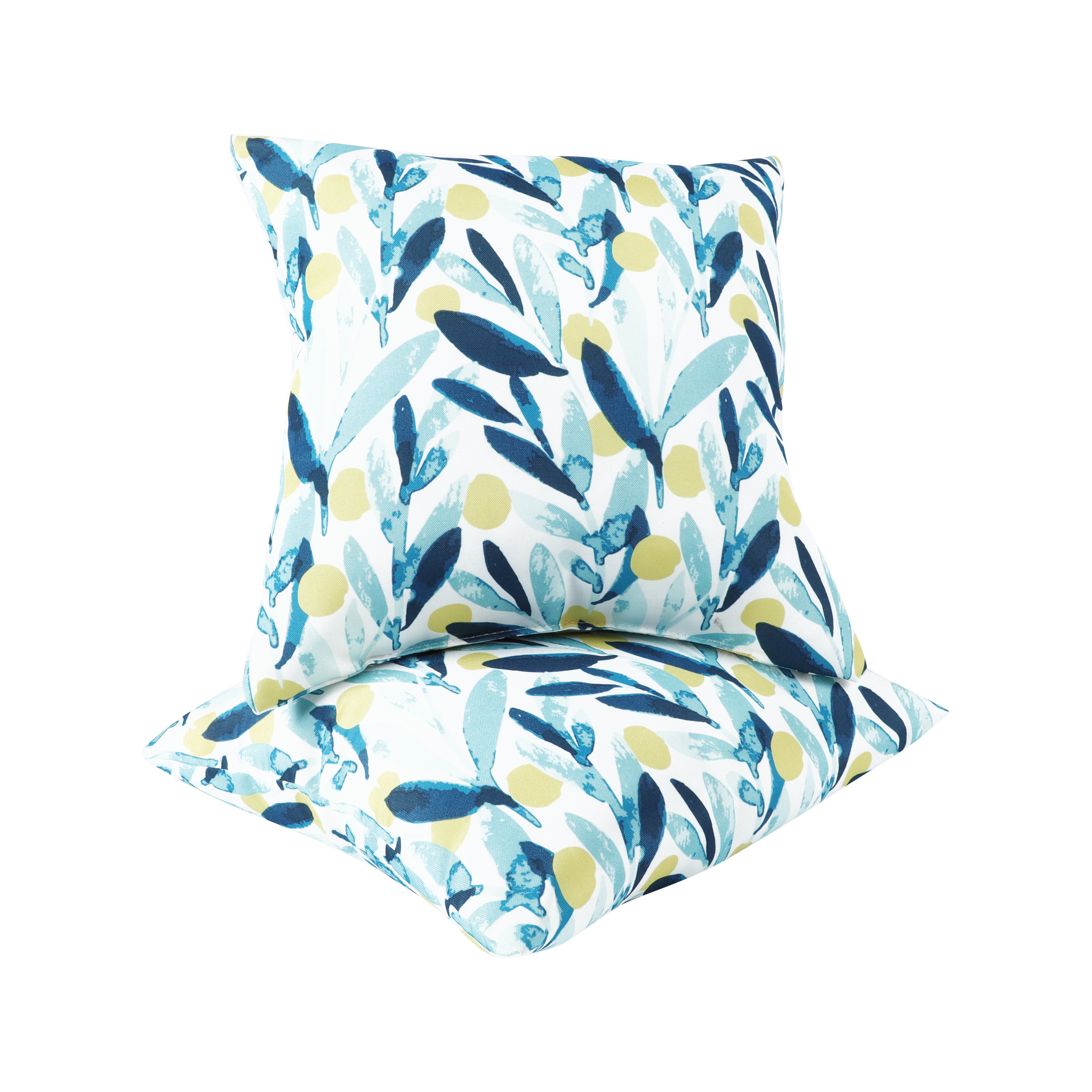 Lemon Outdoor Square Pillows, Set of 2