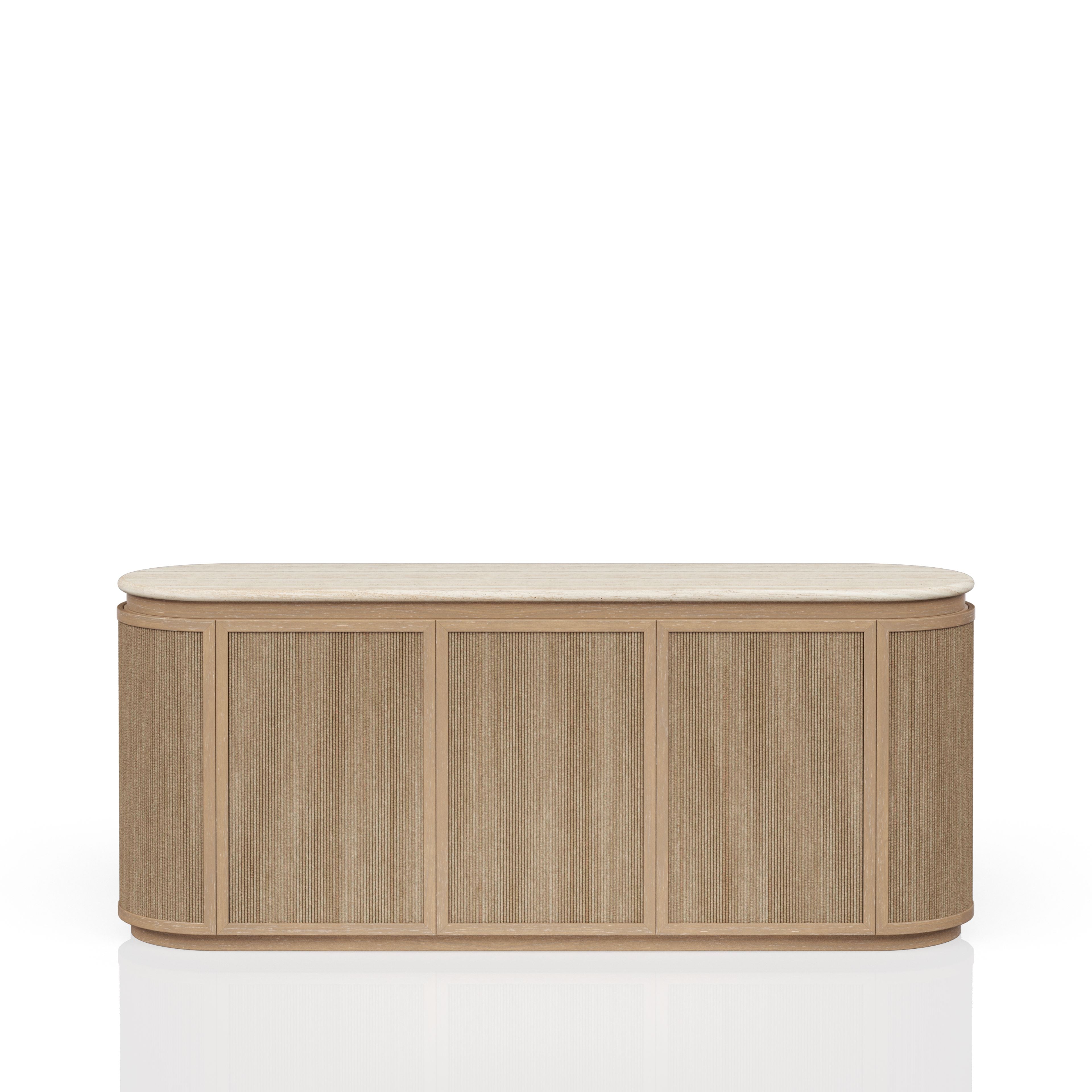 Stone Top and Rope Sideboard