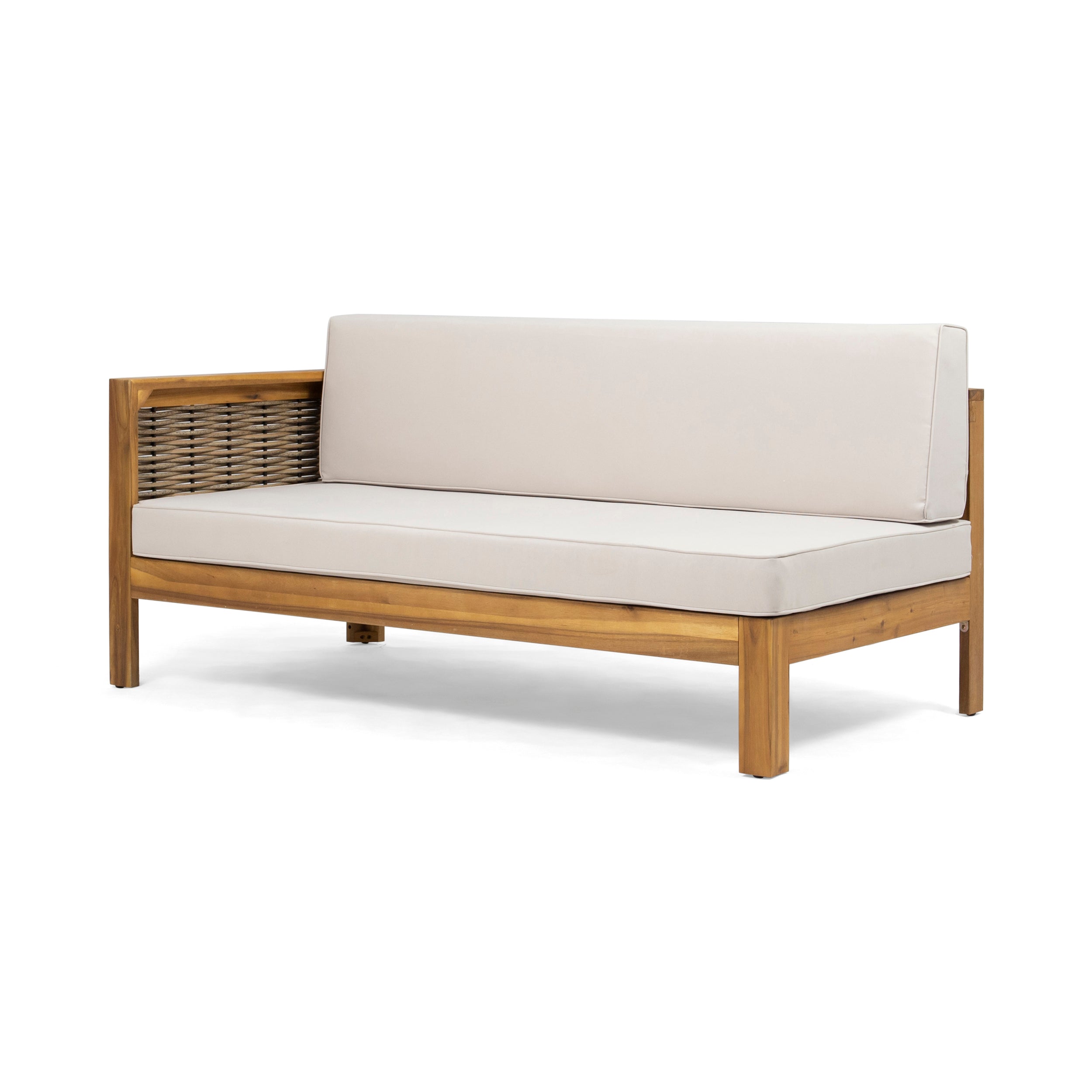 3-Piece Outdoor Seating Set with Corner Seat, Left Arm and Right Arm Sofa