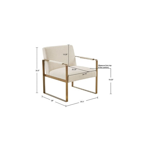 Gold Frame Accent Chair