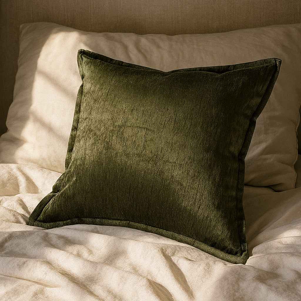 Velvet Throw Pillow with Luxe Shine