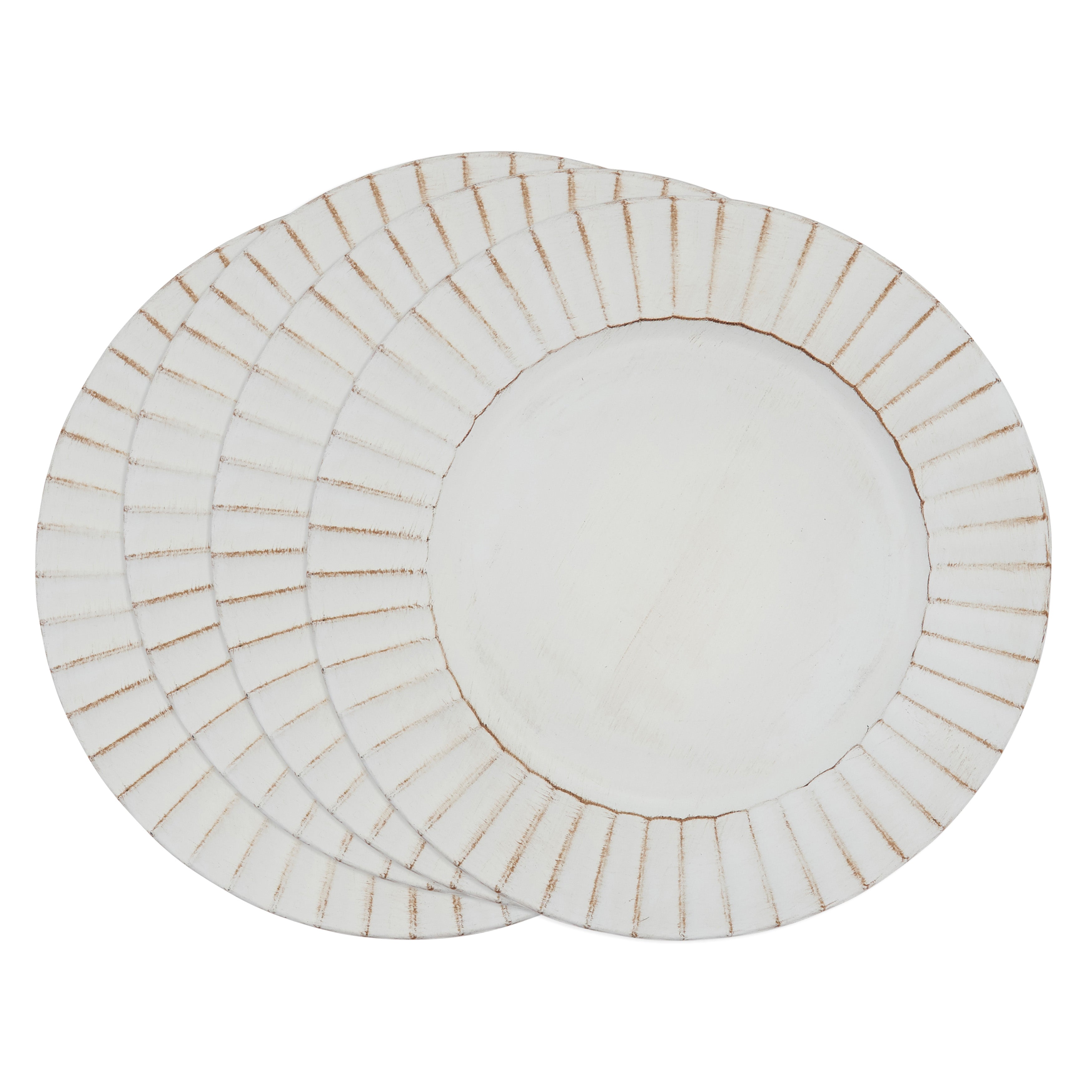 Ruffled Charger, Set of 4