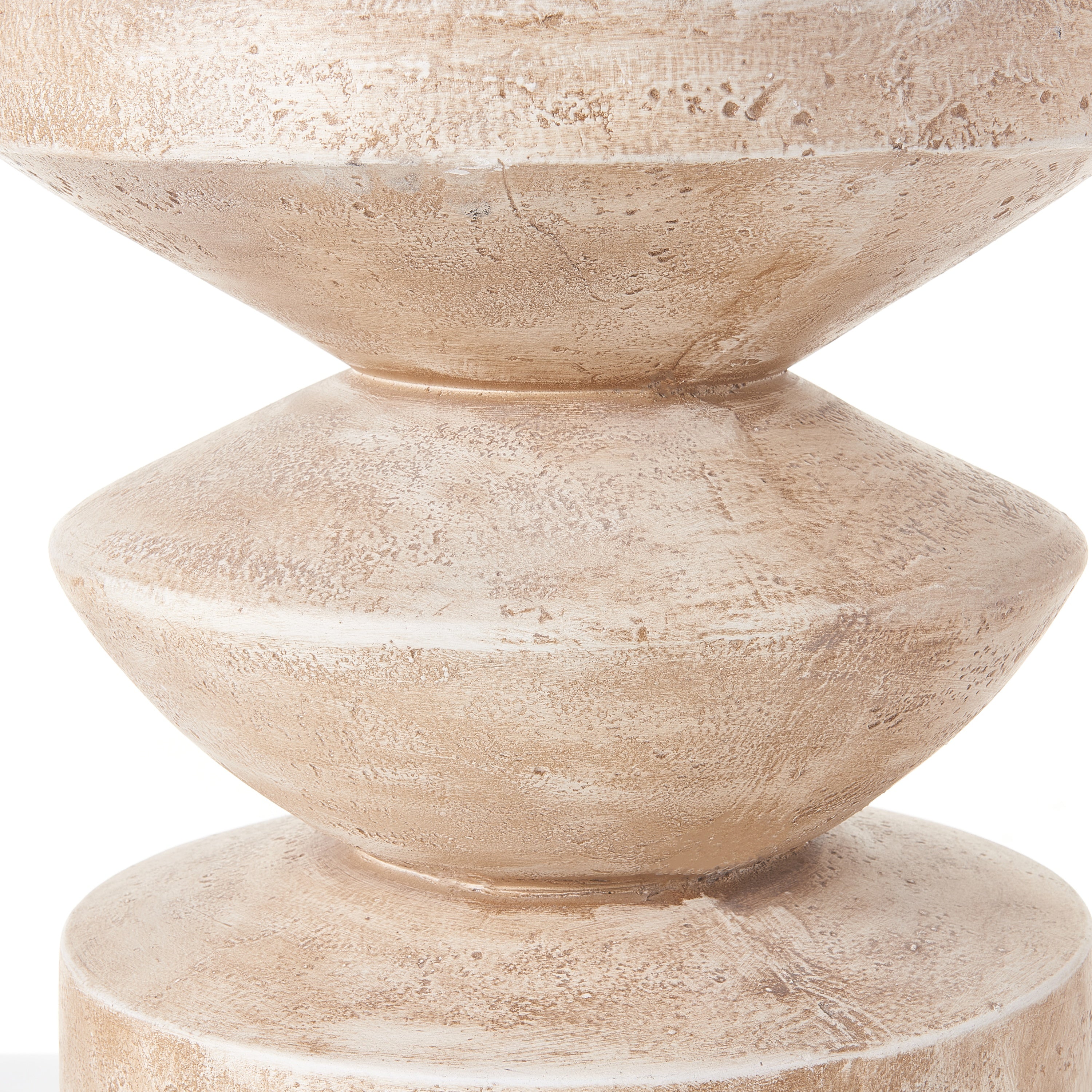 Indoor/Outdoor Handmade Side Table with Stone Look