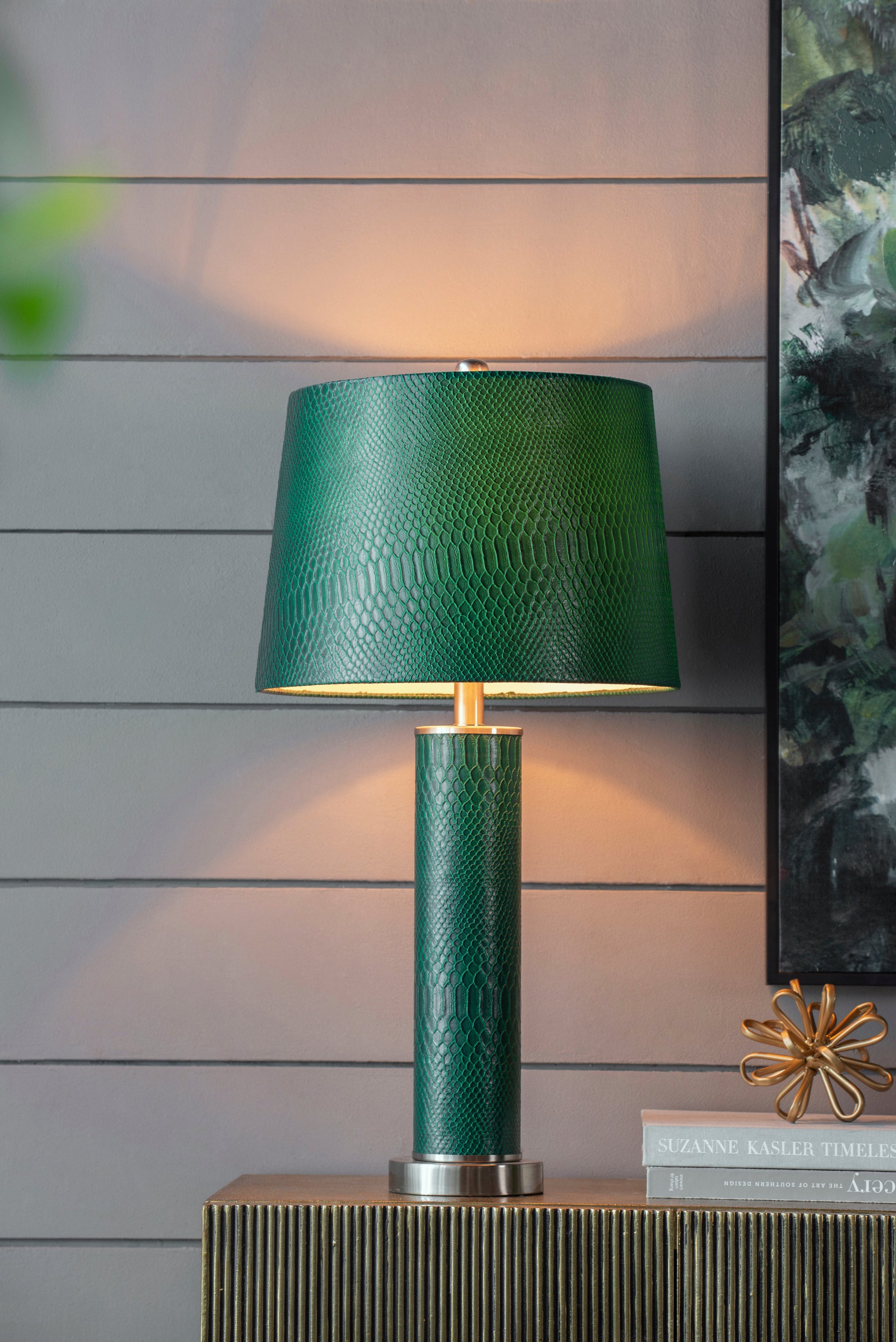 Leather Table Lamp