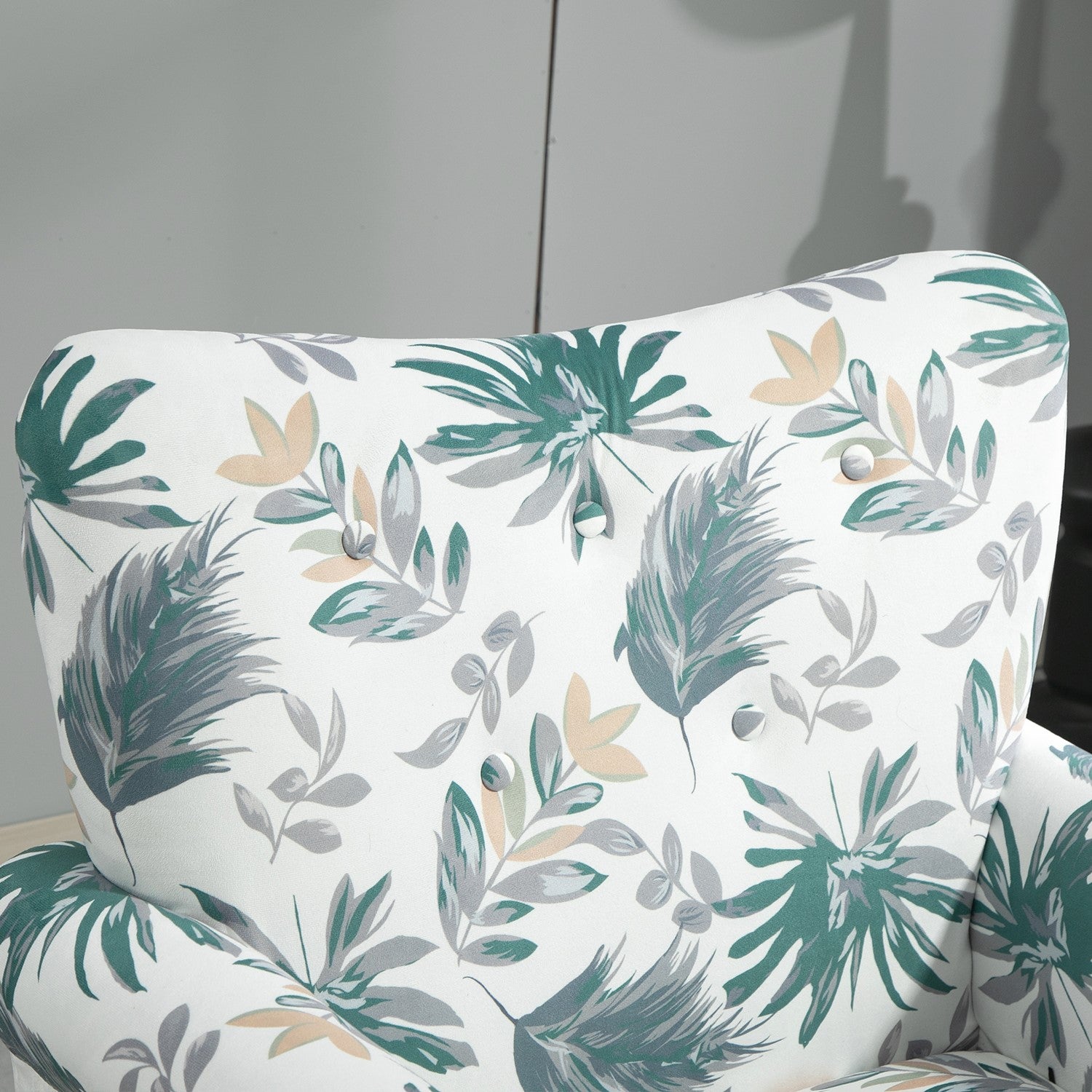 Mid-Century Modern Wingback Accent Chair