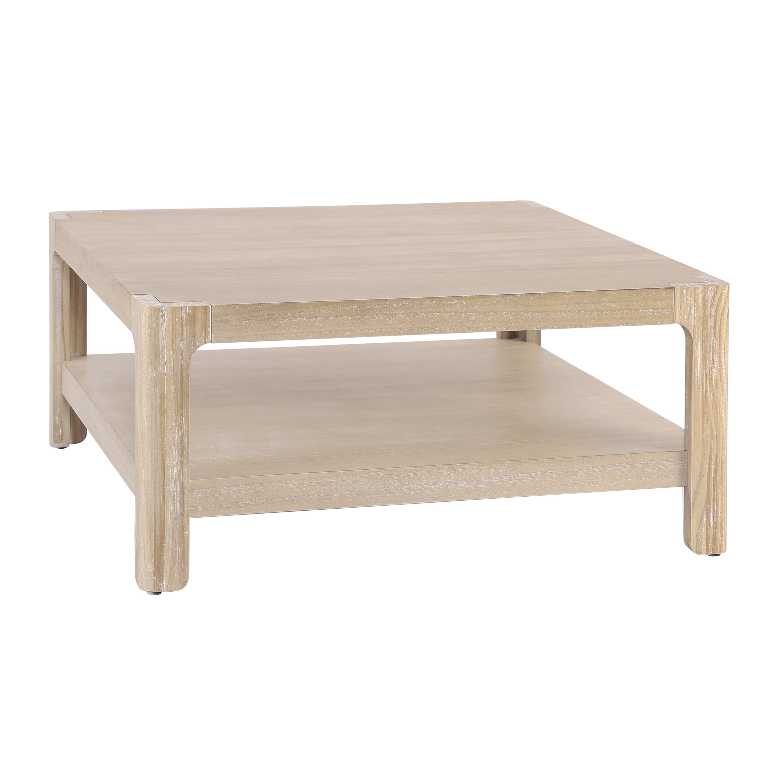Modern Farmhouse Coffee Table with Soft Rounded Profile