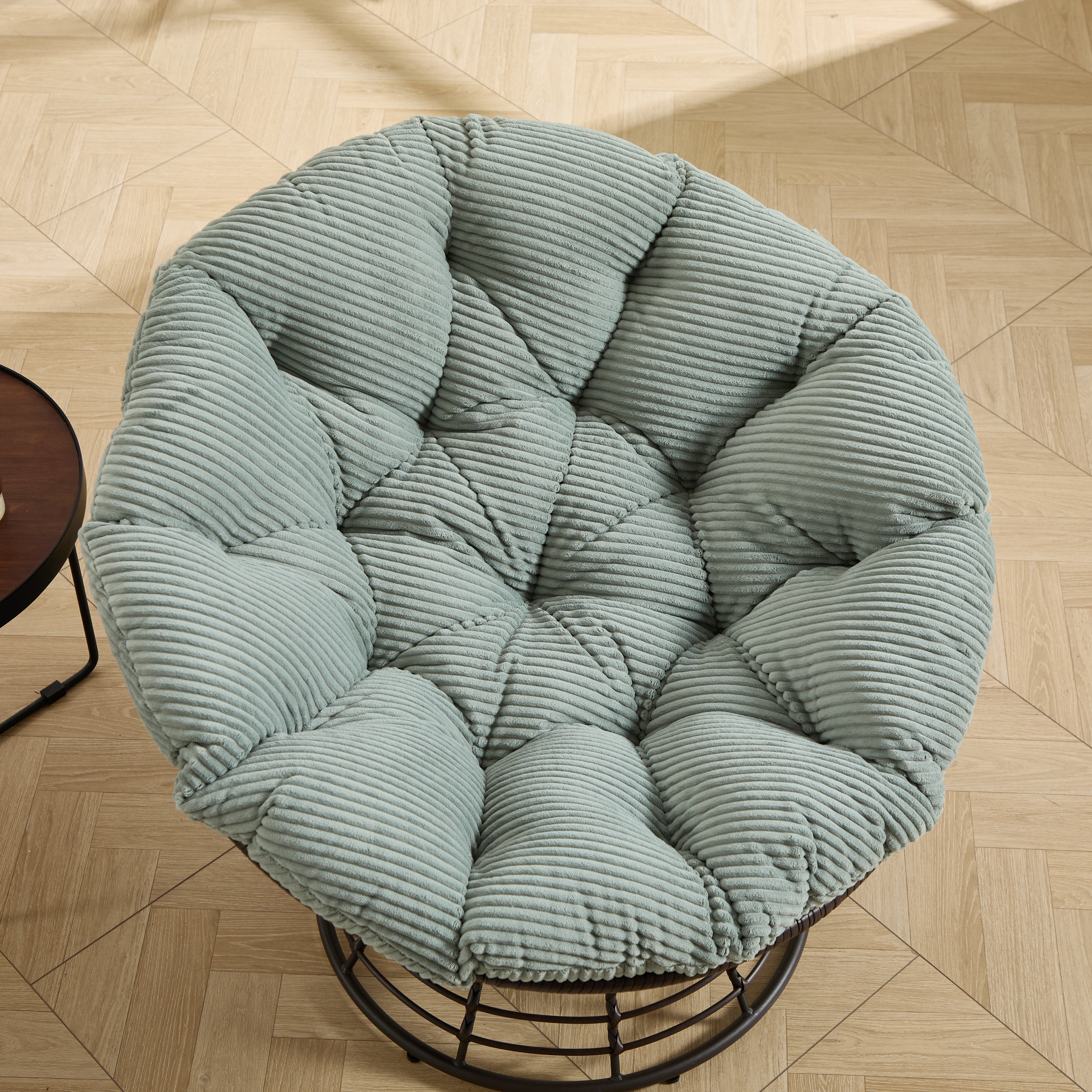 The Original Papasan™ 360° Swivel Indoor Outdoor Wicker Papasan Chair with Soft Thick Cushion